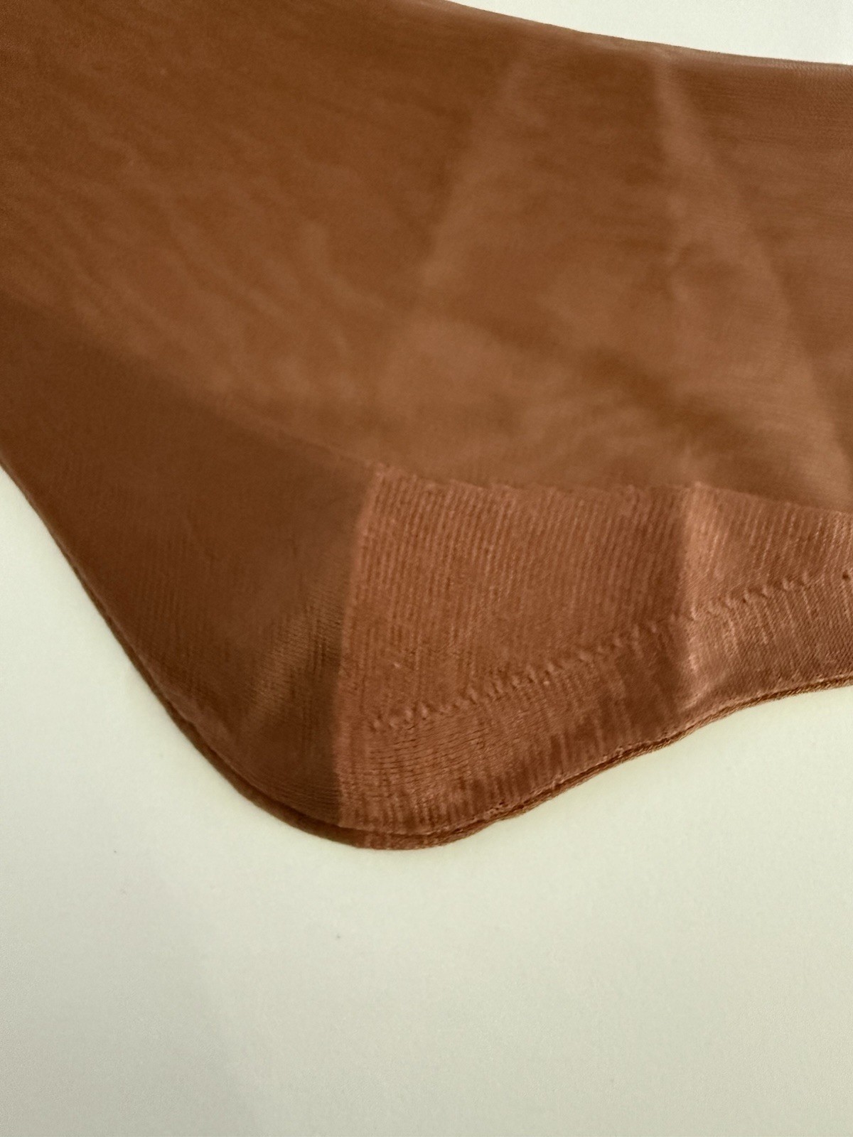 Vintage Seamed Flat Knit Service Weight Cotton Foot And Welt