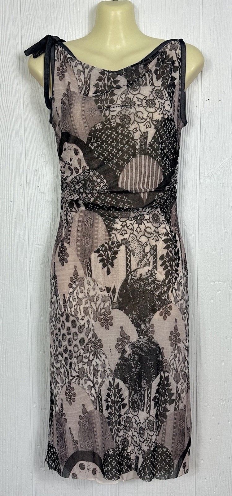Vintage 80’s 90’s Kay Unger Gillian Mesh Sleeveless Lined Dress Whimsigoth Small