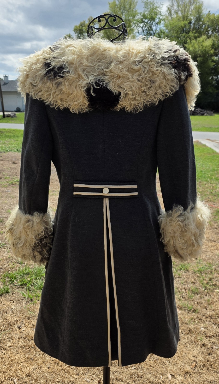 Lilli Ann vintage Coat And Dress Gray White 1960s