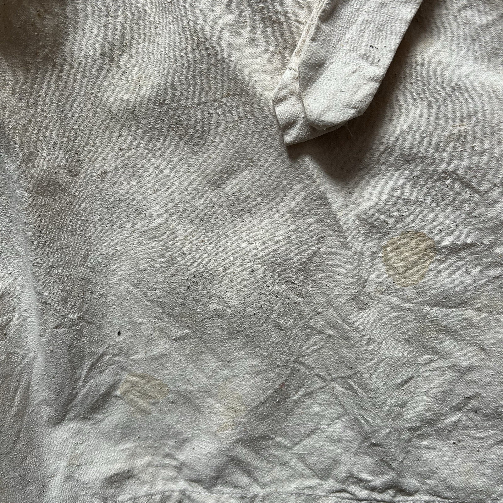 Antique Vintage Cream Raw Silk Cotton Kimono Dragon Embroidery Robe OSFM