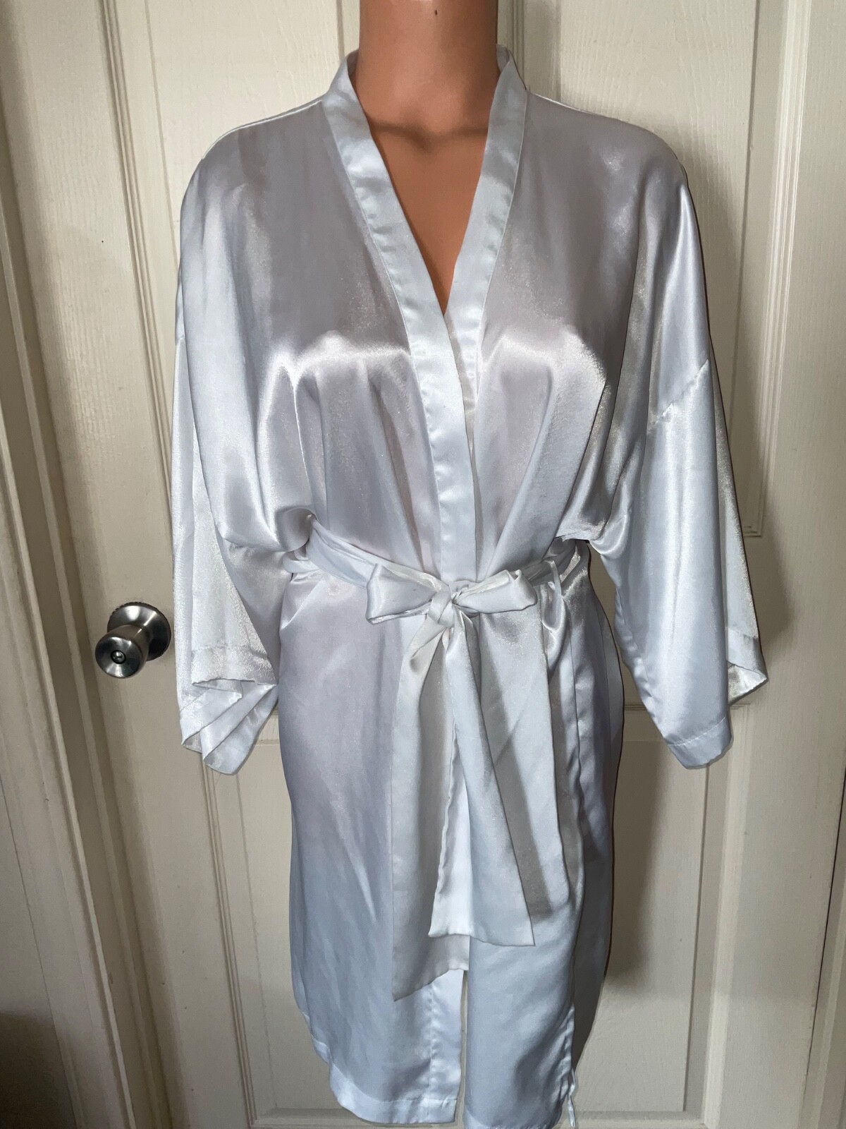Vintage Victoria’s Secret White Satin Robe