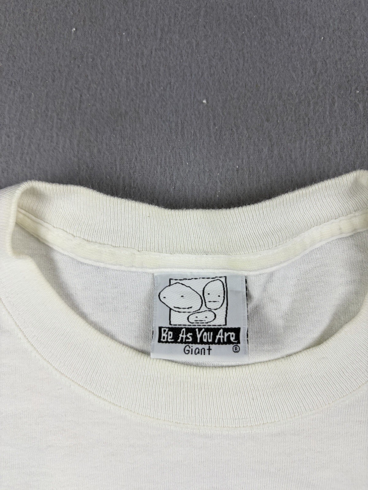 Vintage Be As You Are T Shirt Women’s XL White Super Girl Power Funny Humor 90s