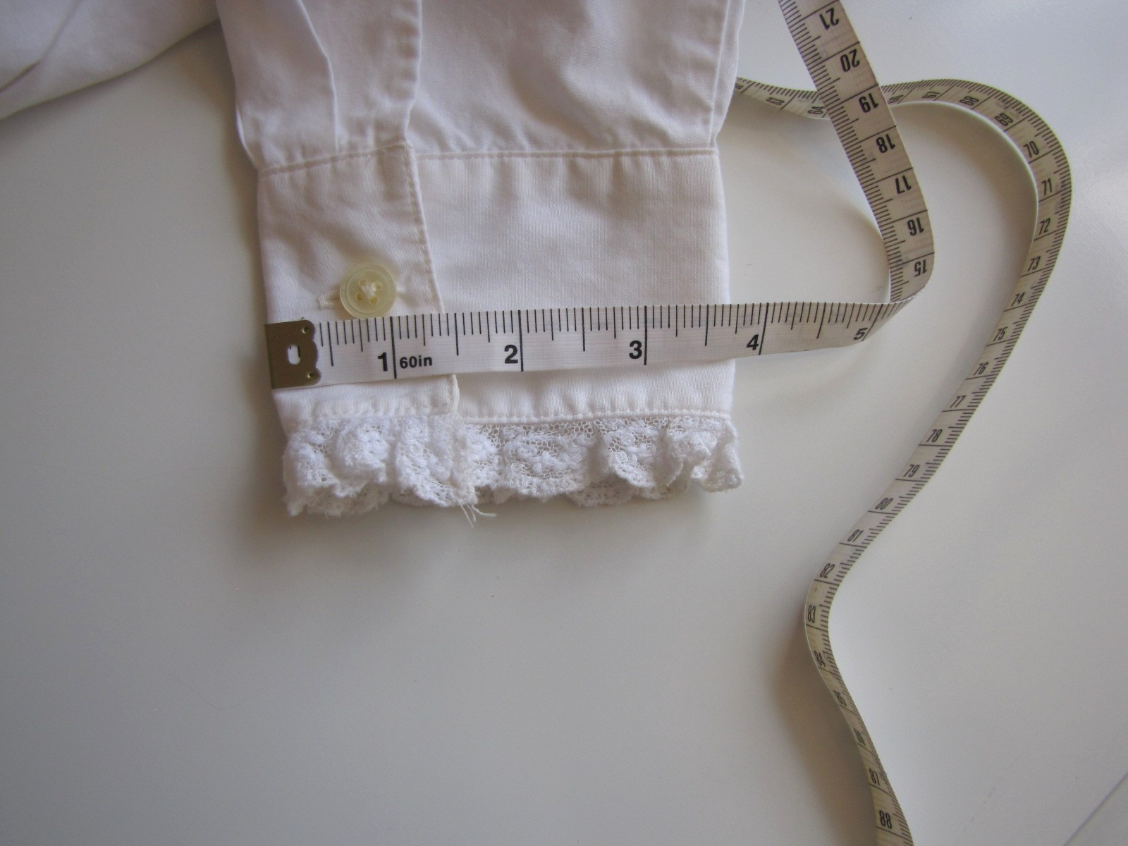 Vintage Late 1980s Laura Ashley White Cotton Victorian Style Blouse / Shirt