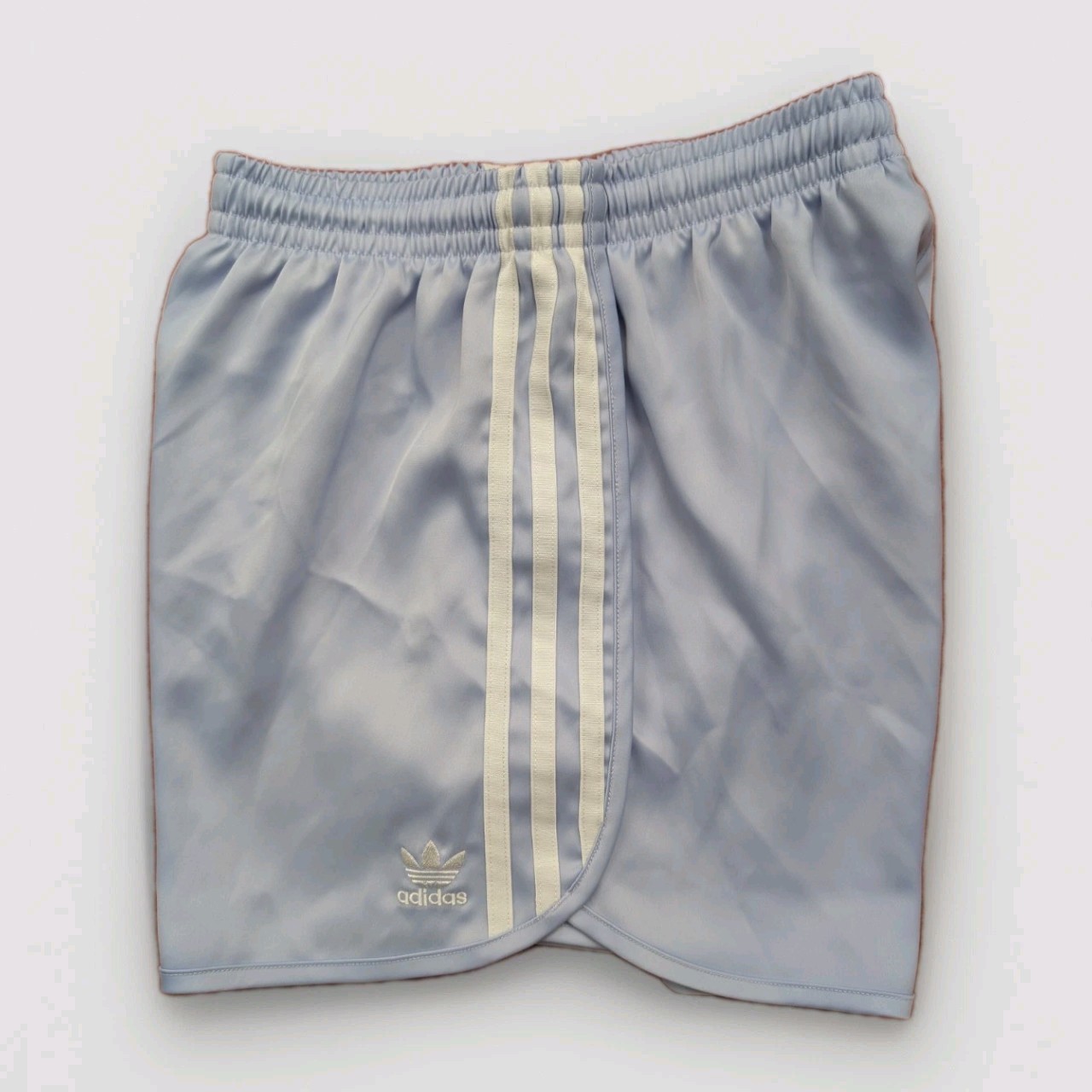 Adidas Glanz Satin Sprinter Shorts XS Lilac Running Womens Casual Vintage Sports