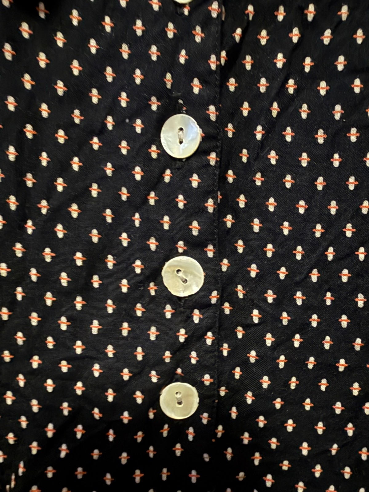Vintage 80/90’s Polka Dot Style Button Front Dress Rayon Size 18 Sarah Elizabeth