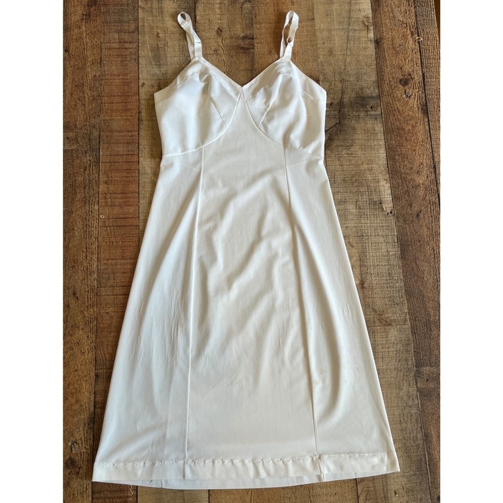 Charmode Sears Vintage Ivory Full Slip Size 34 Old Hollywood