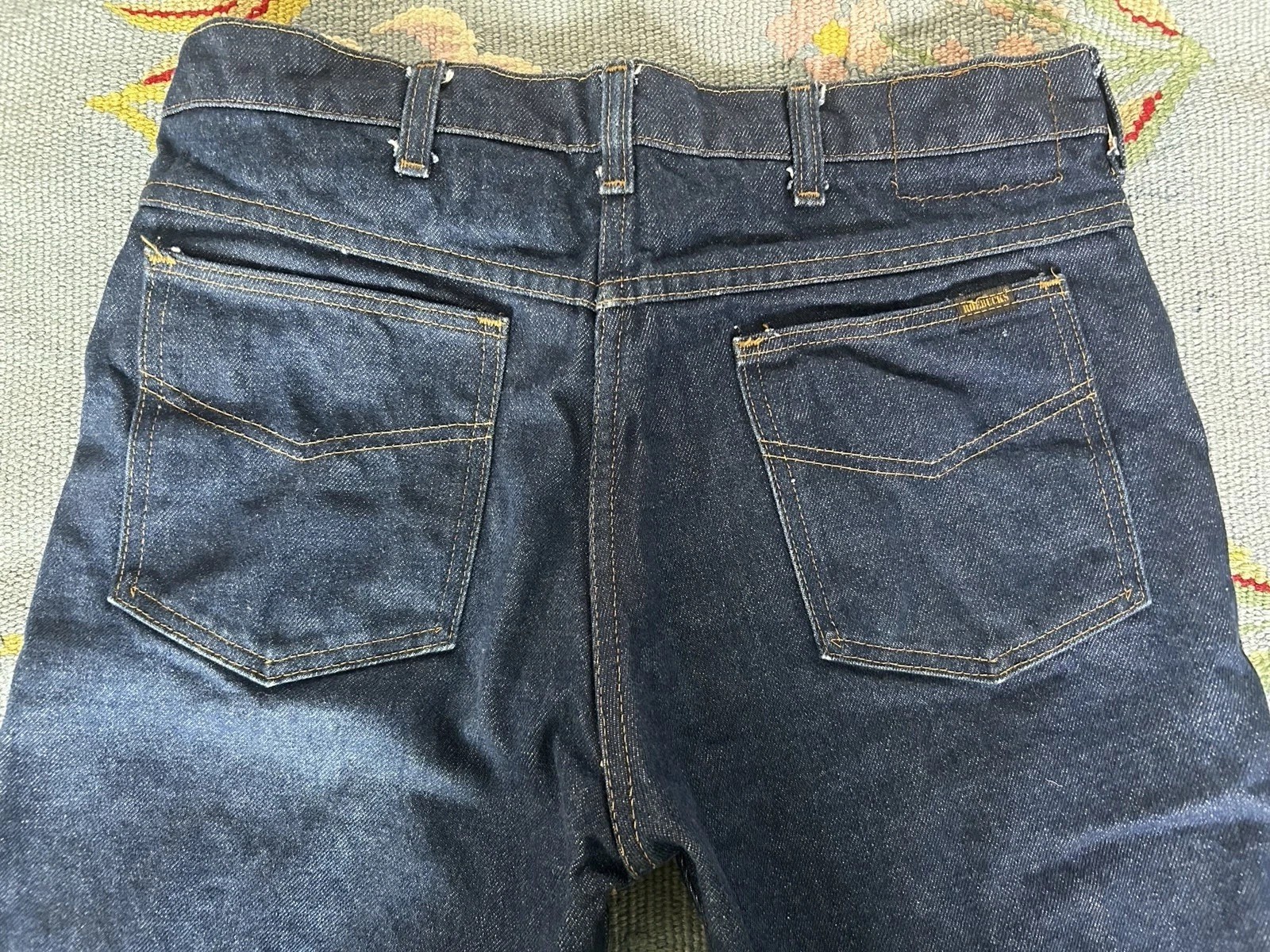 1970-80s ROEBUCKS Dark Wash Boot Cut Jeans – Size 30/32