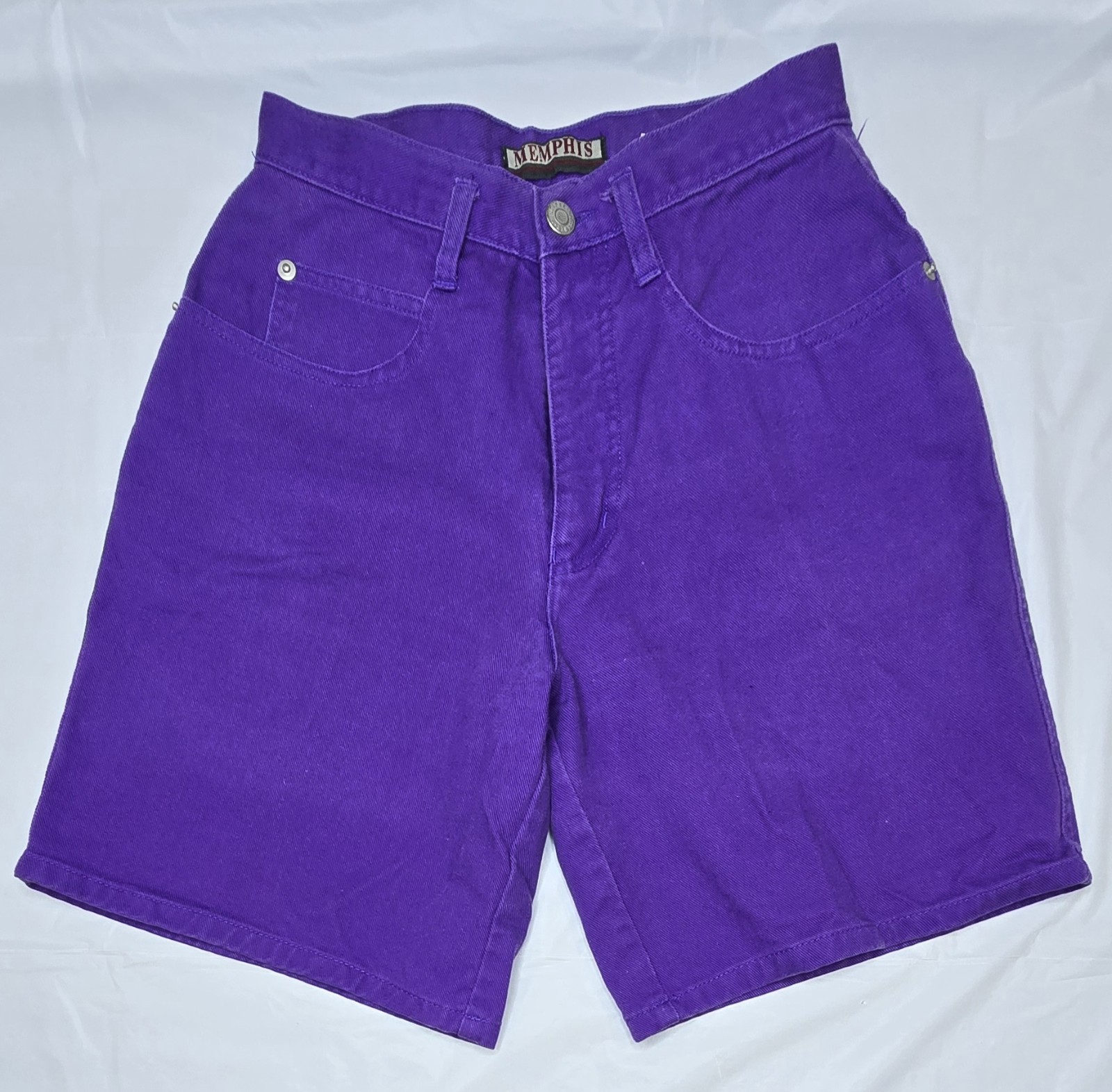 Vtg Memphis Jean Shorts Purple Size 3 Talon Zipper