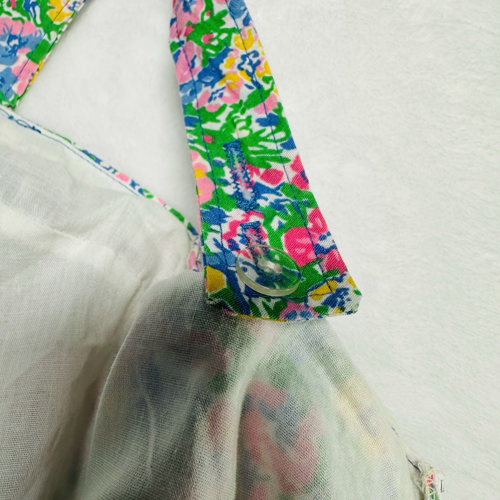 VTG 50s 60s Jenni Floral Midi Dress Sundress Sz XS – Small Pockets Cottagecore