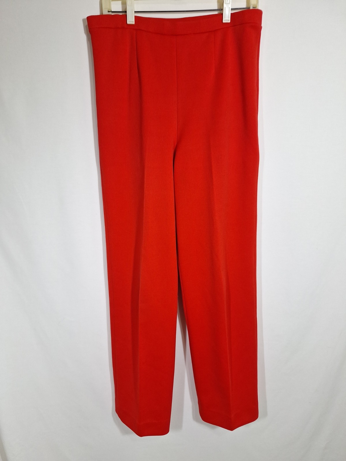 Vintage Haymaker Red Ultra High Rise Knit Pants Trousers 70s Made in USA