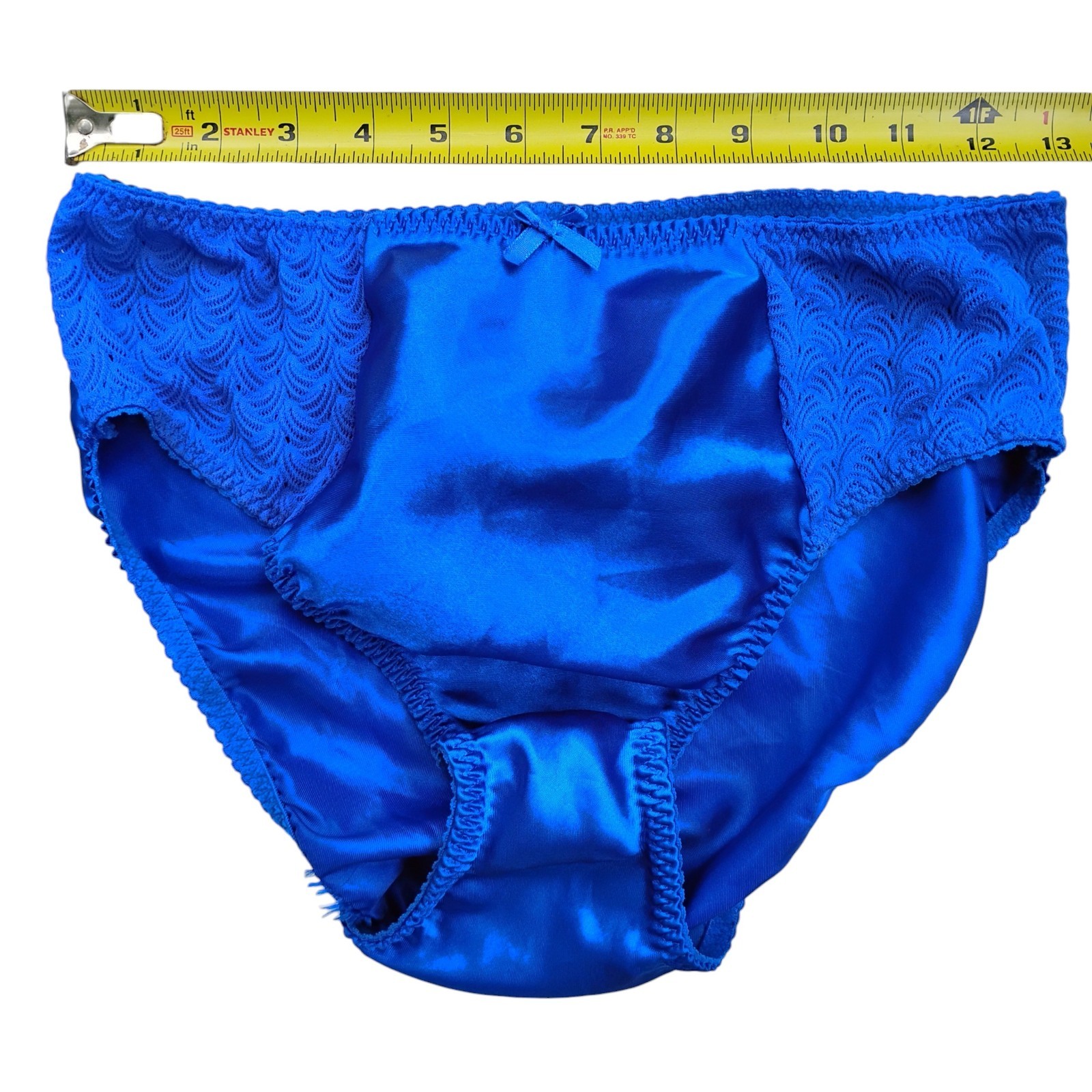 Vtg Sz-10 Charmeuse Satin Bikini Panties Plus Size 3XL Hong Kong