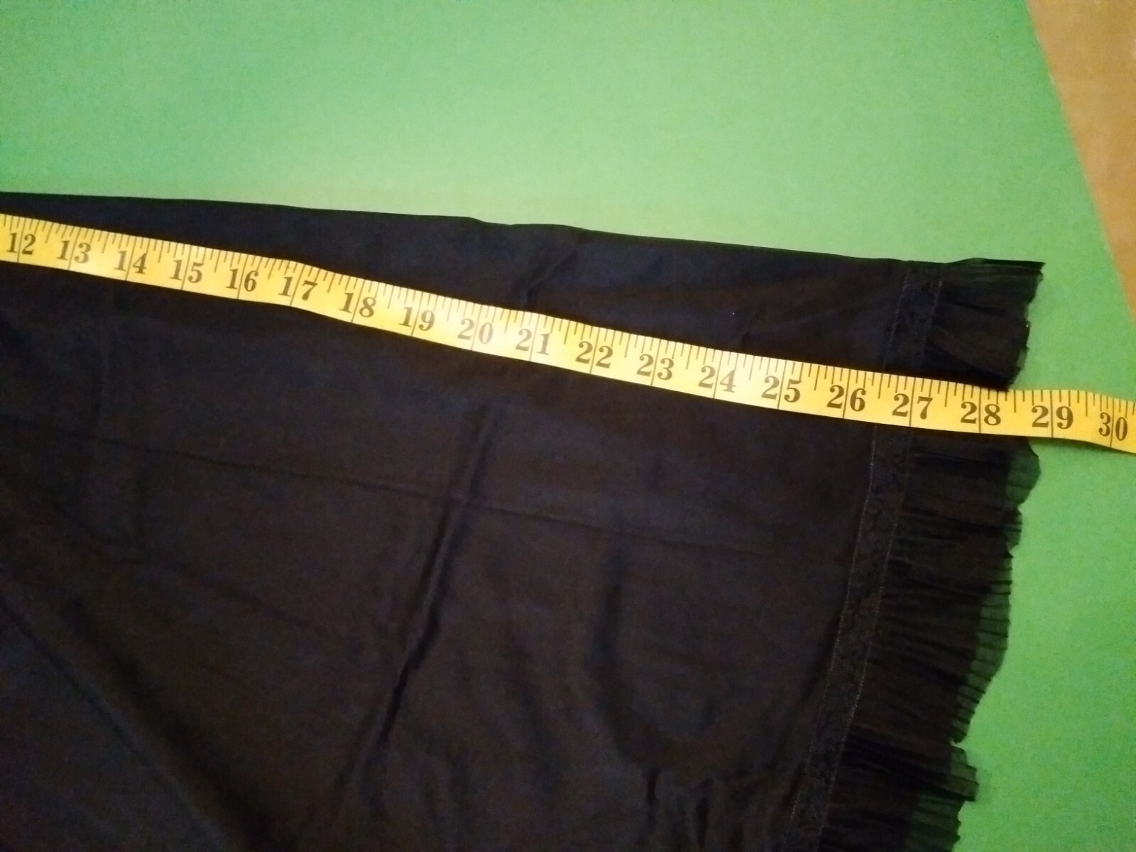 Womans Vintage Full Slip Dress Chemise European SZ Small Black Full Lace Bodice