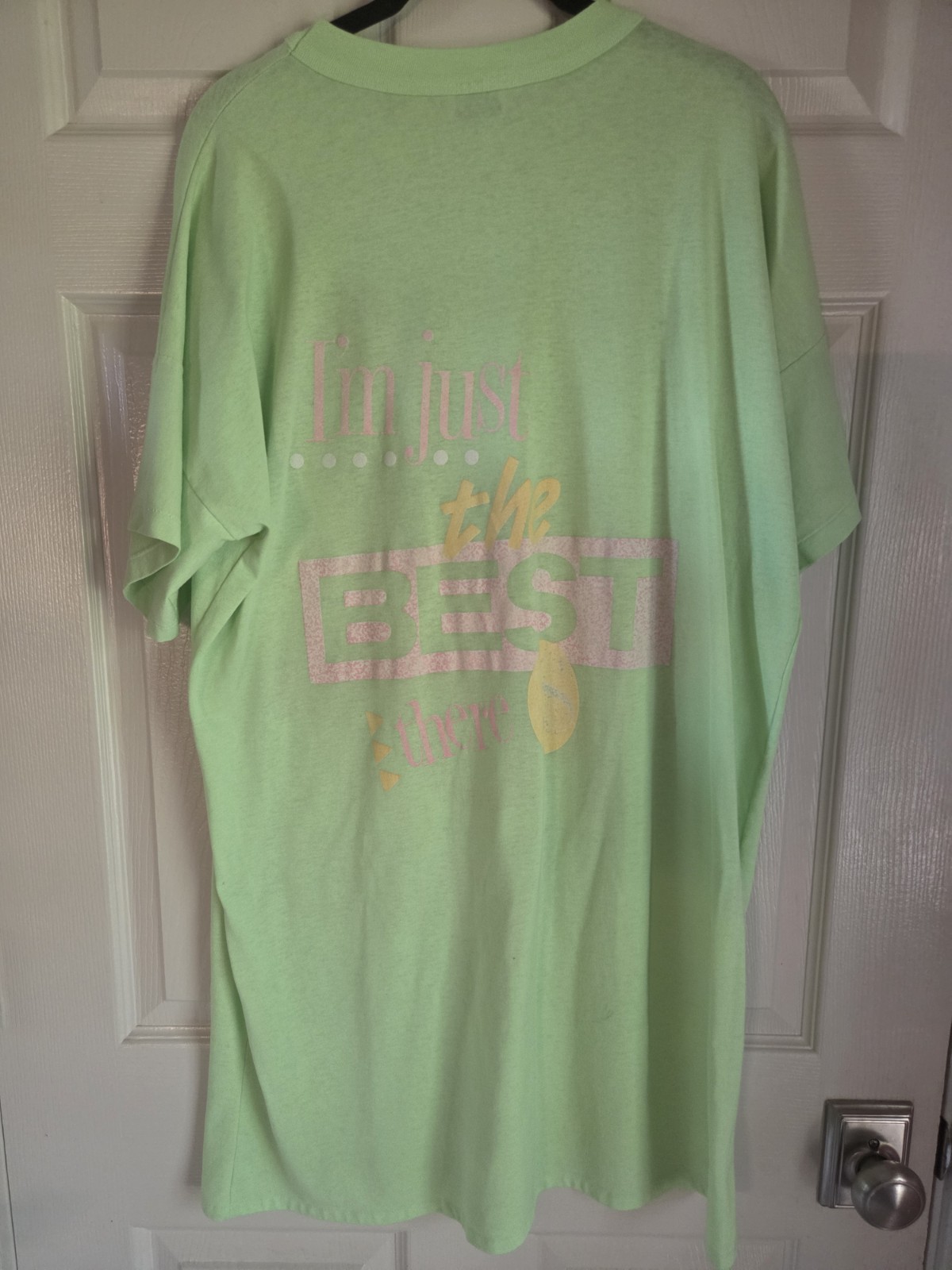 Rare Vintage 70s Jim Davis Garfield Neon Single Stitch Sleep Shirt
