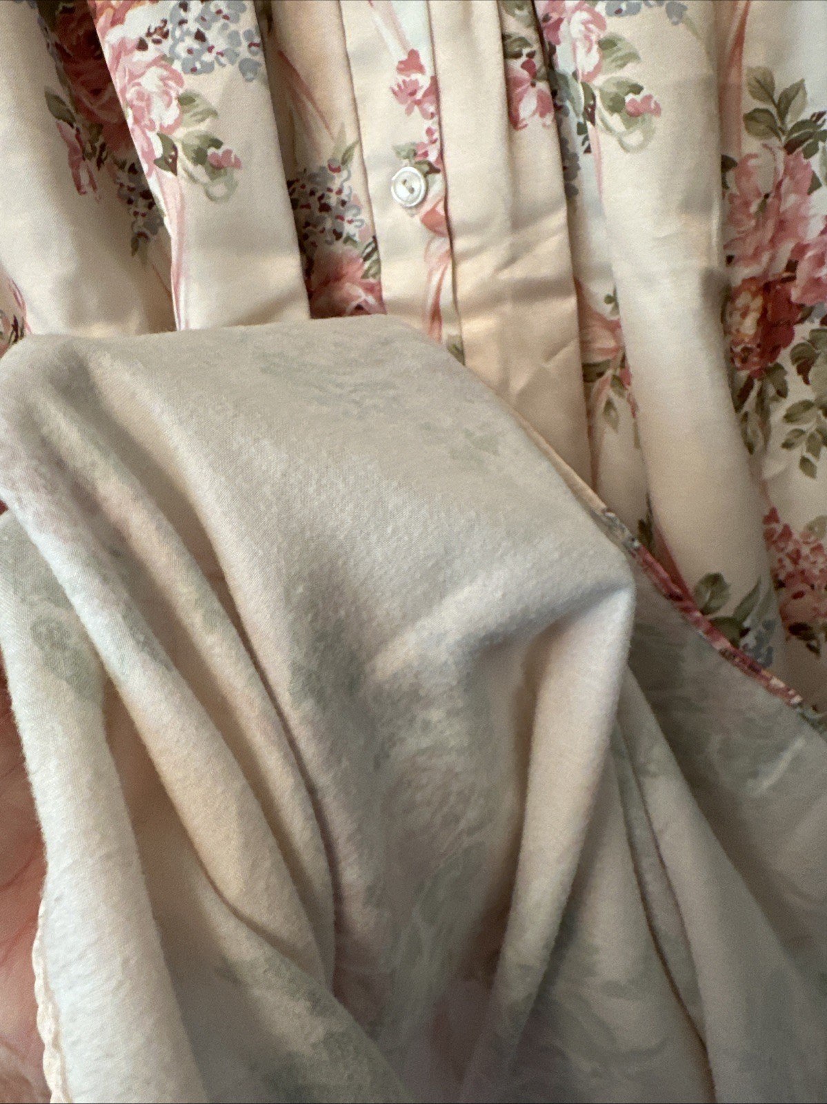 Vintage Chelsea’s Closet Floral Long Sleeved Nightgown Cottage Core Sz L Roses