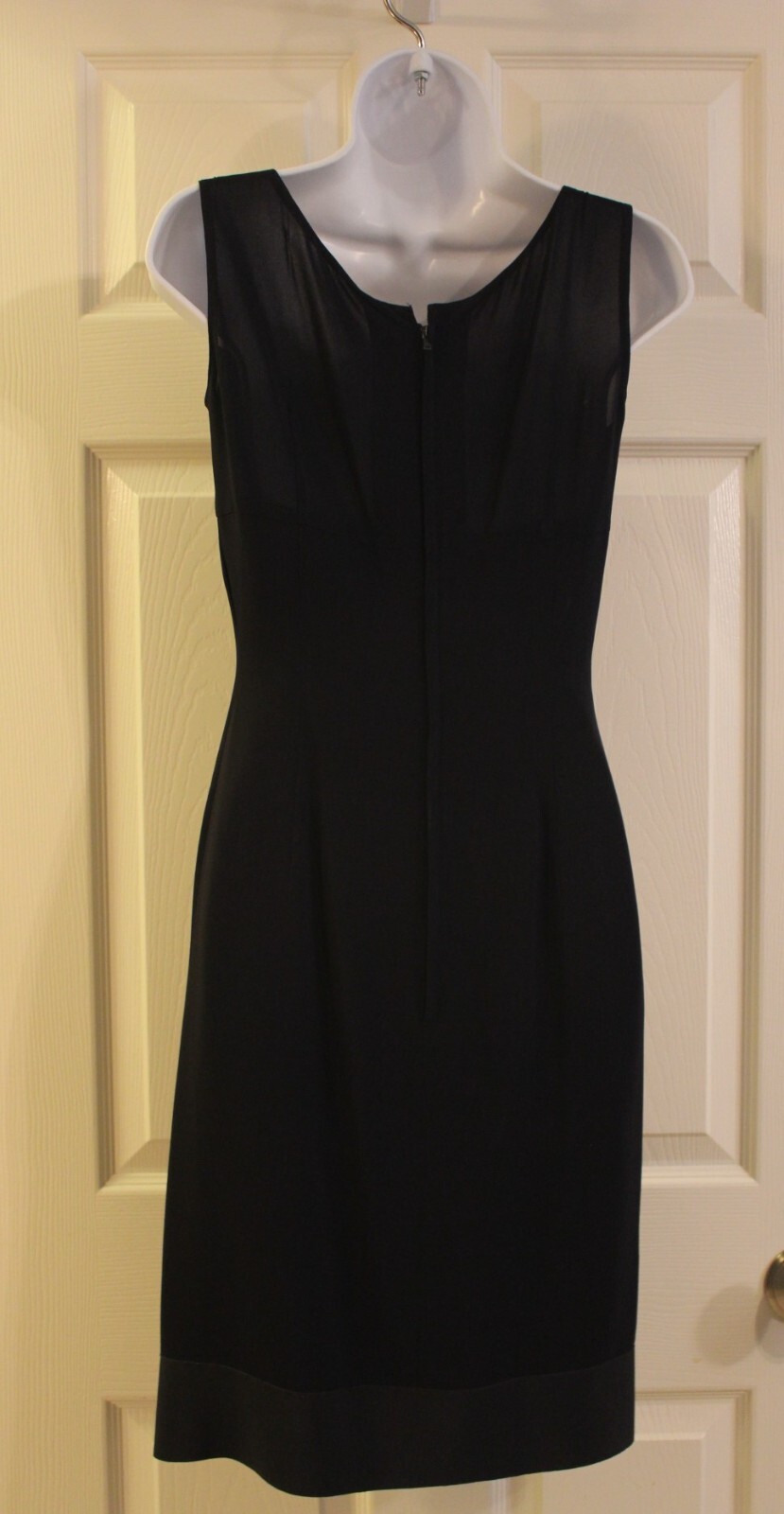 Maurice Rentner 60’s Vintage Silk Dark Navy Dress with Jacket Overlay (Small)