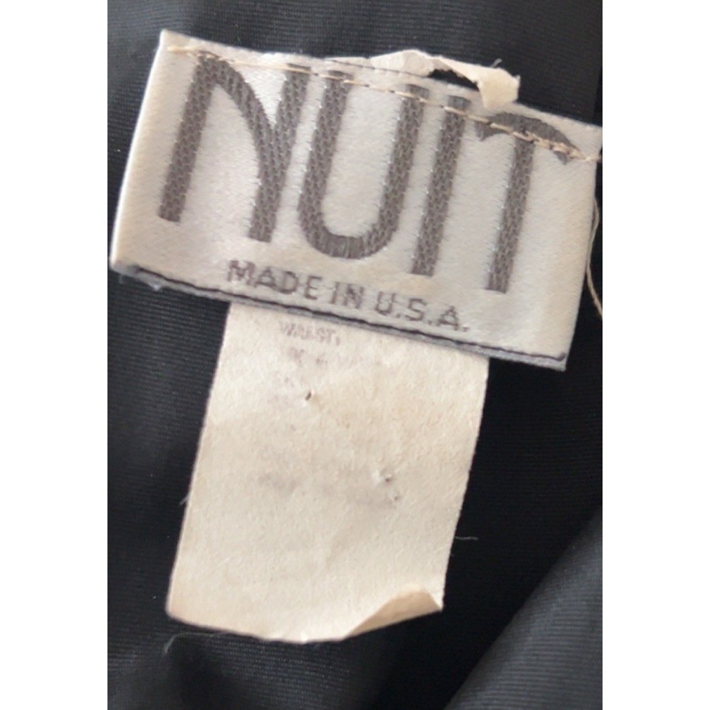 Vintage NUIT velvet and lace formal dress w bow SZ: 2 (approx SEE MEASUREMENTS)