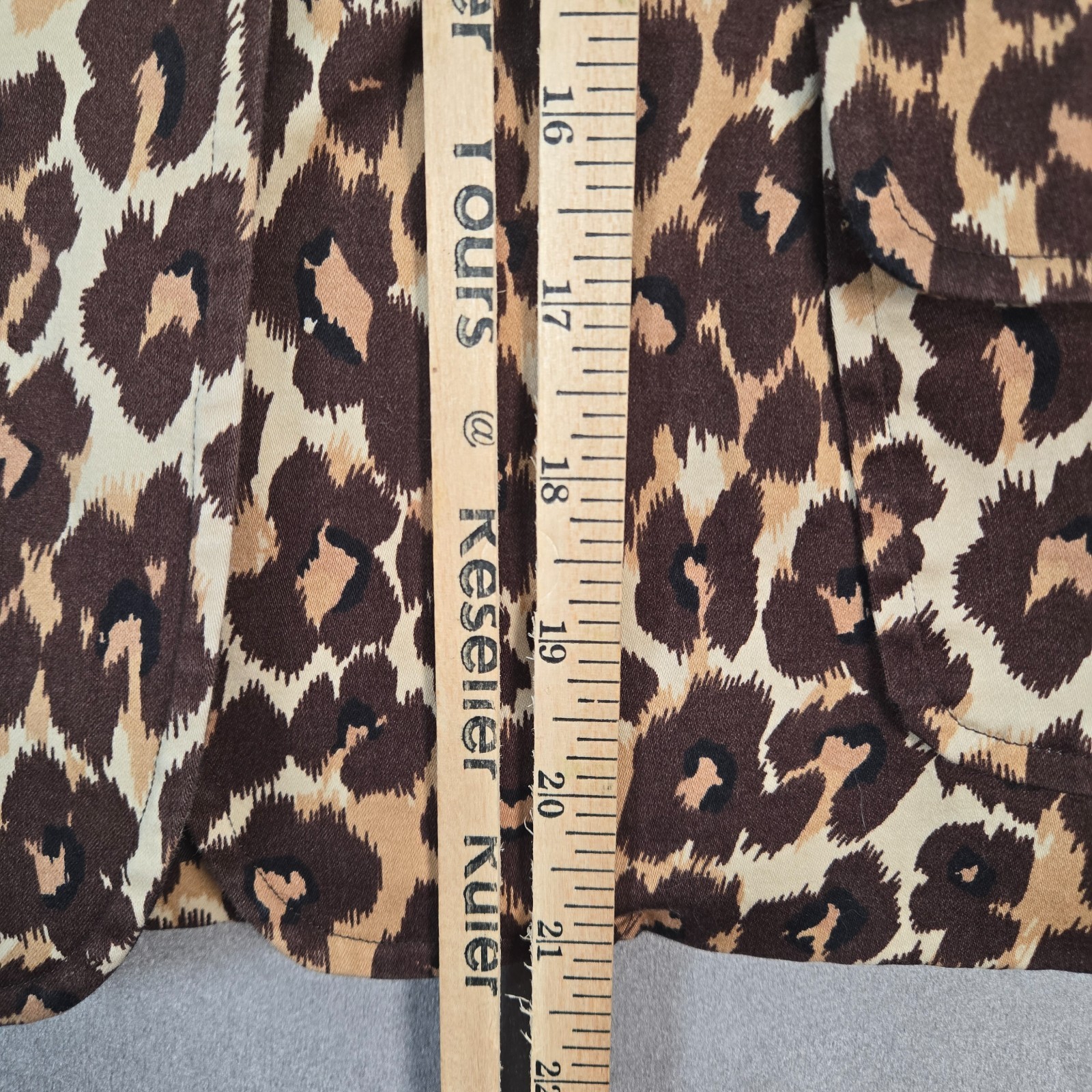 Vintage Harold’s Leopard Hourglass Blazer Womens 6 Brown Tan Animal Print Jacket