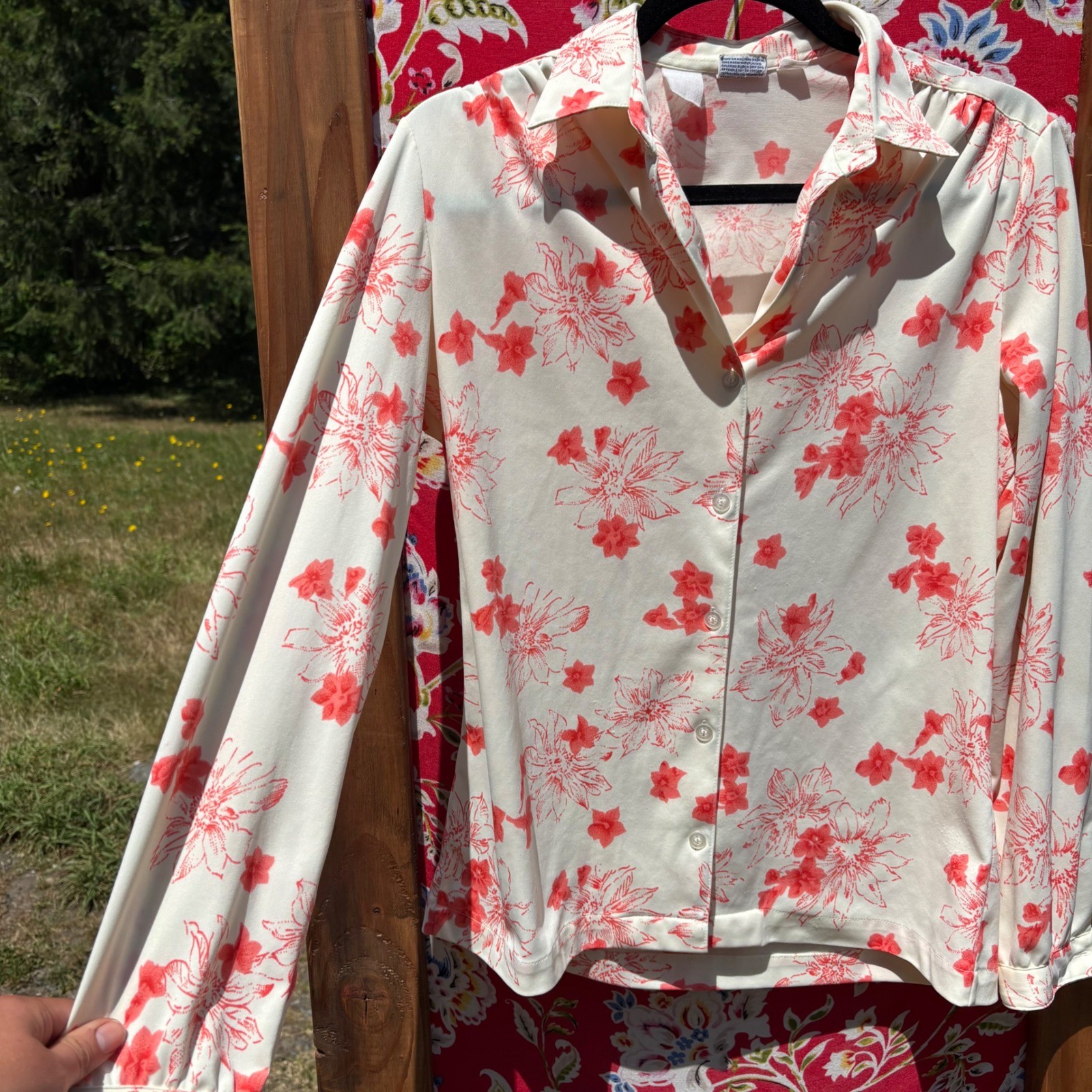 Vintage Floral Western Prairie Floral Button Down Women’s Size M-L