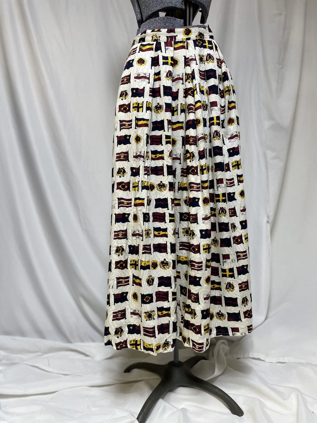 NEW JG Hook Skirt Size S Lord And Taylor 28X33 Maxi Long Pleated Vintage 80s $98