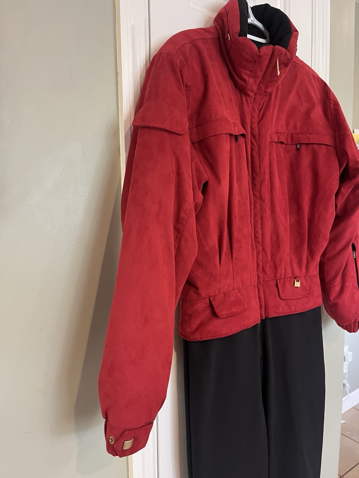 Vintage NILS Red Skiwear One Piece Ski Suit Women’s size 10