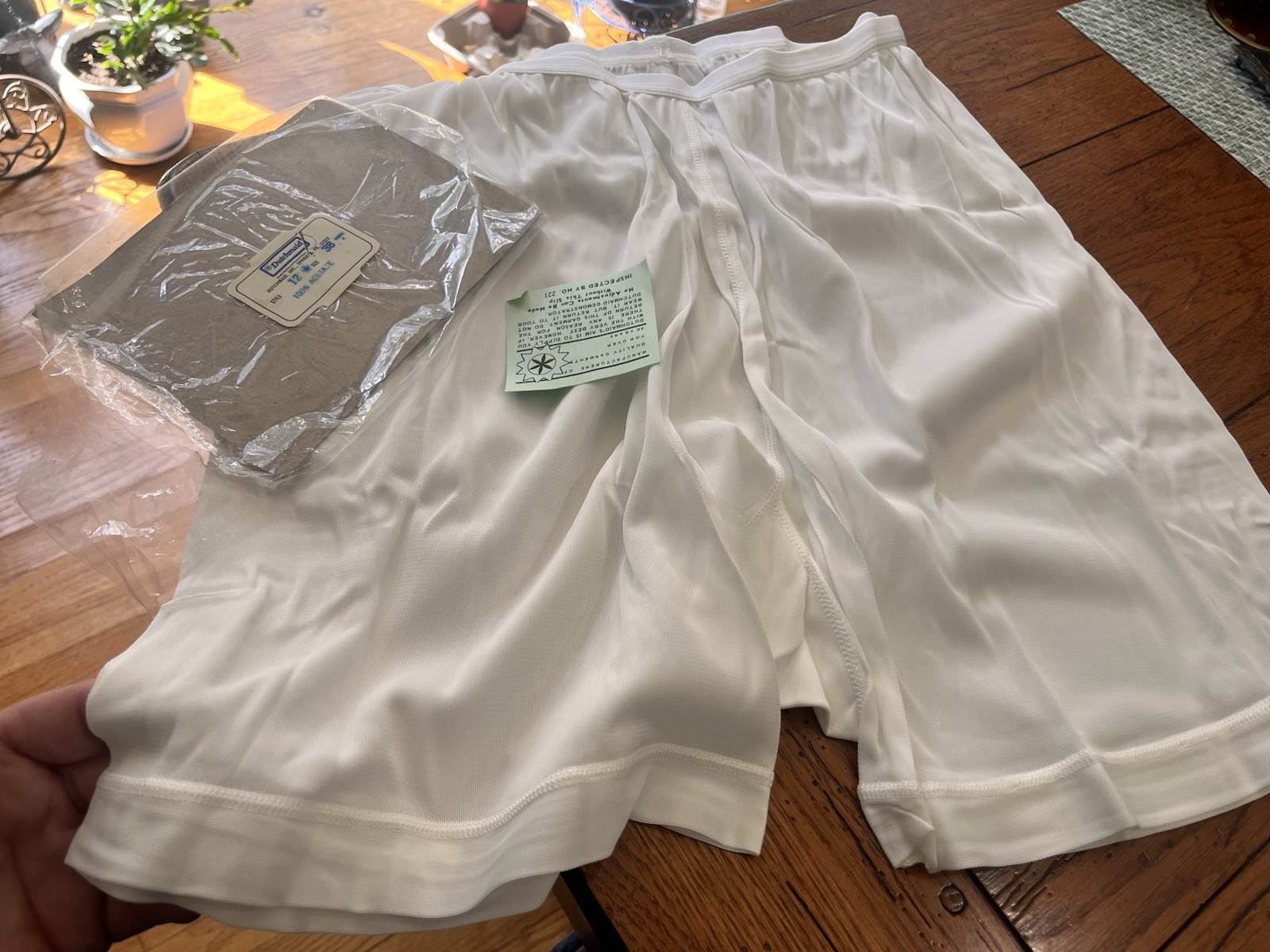 VINTAGE DUTCHMAID 100% ACETATE PANTY STYLE 12 SIZE 38 NEW MADE IN USA