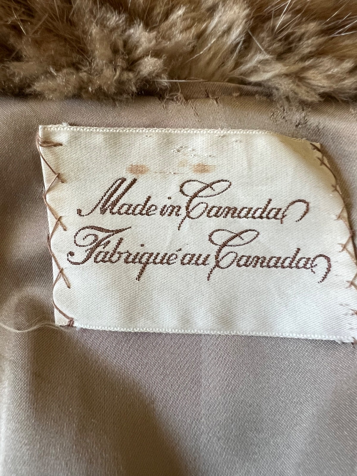 Geniune Beaver Fur Coat M/L Full Length Brown Thick & Luxurious Very Warm