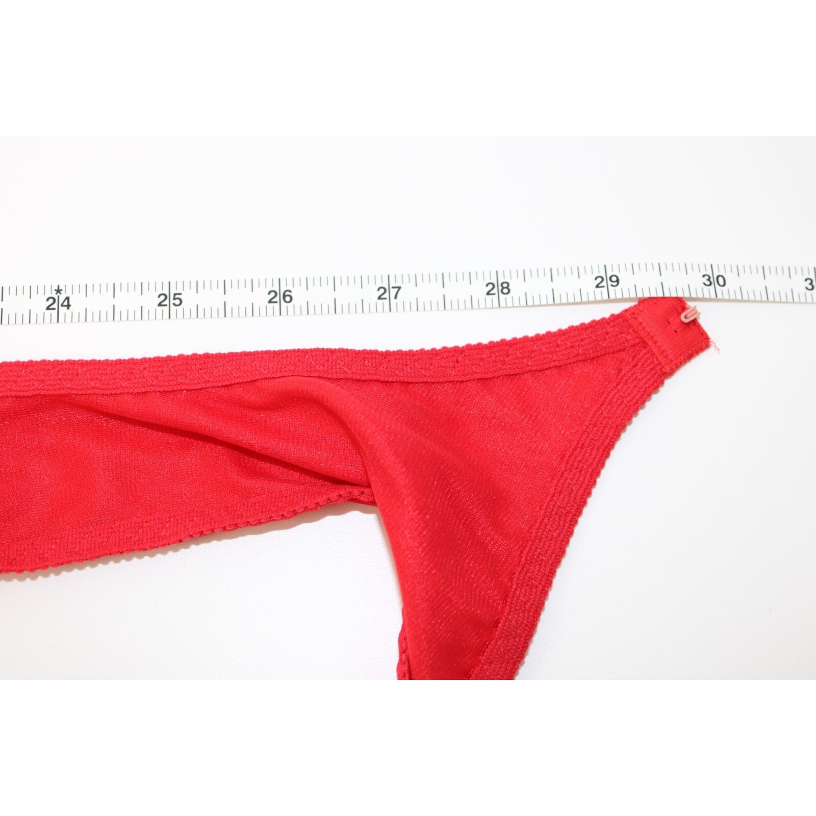 Vintage LILY of FRANCE Red Lace Garter Belt Size L