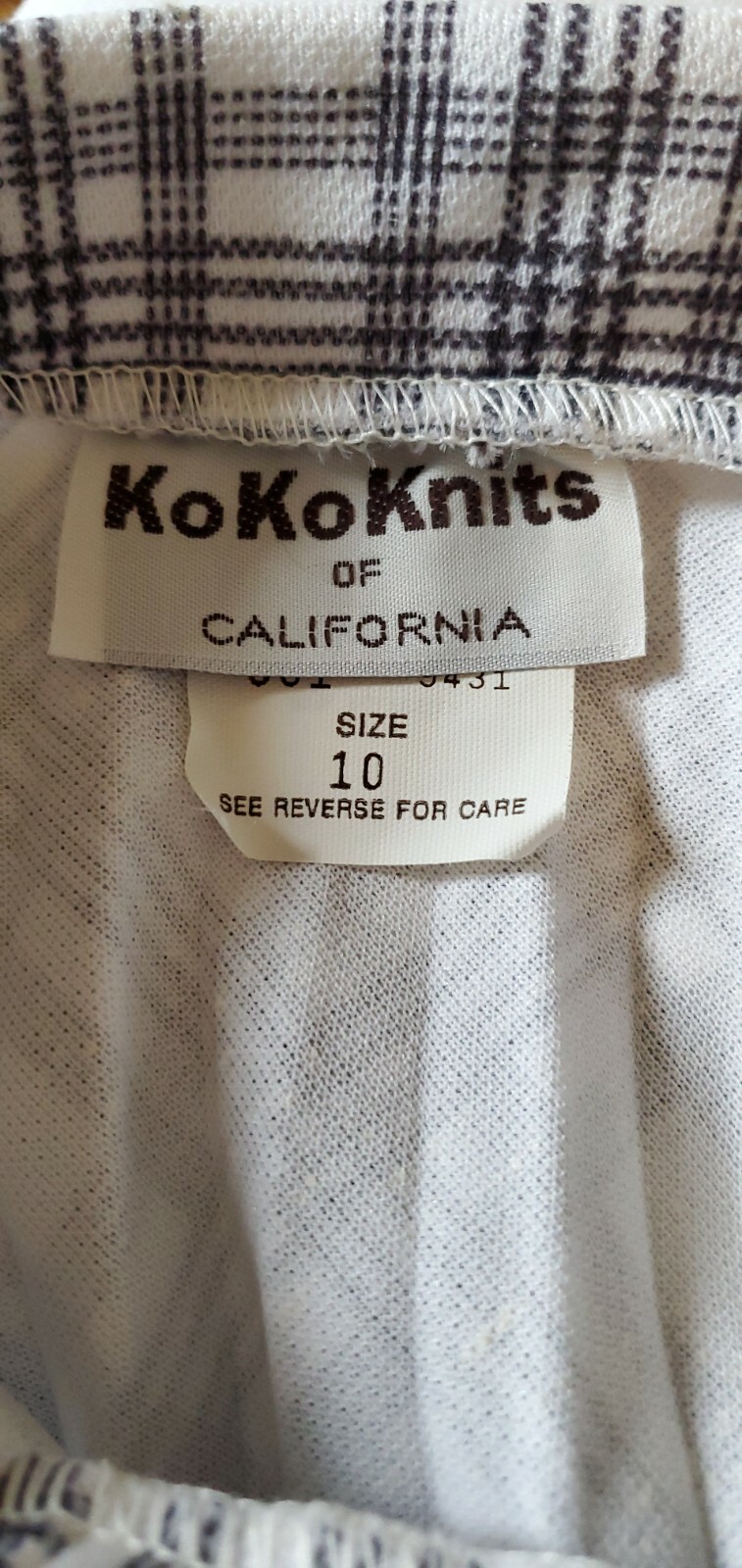 Vintage 1970’s Skirt KoKoKnits California Black & White 70s Pleated Argyle Skirt