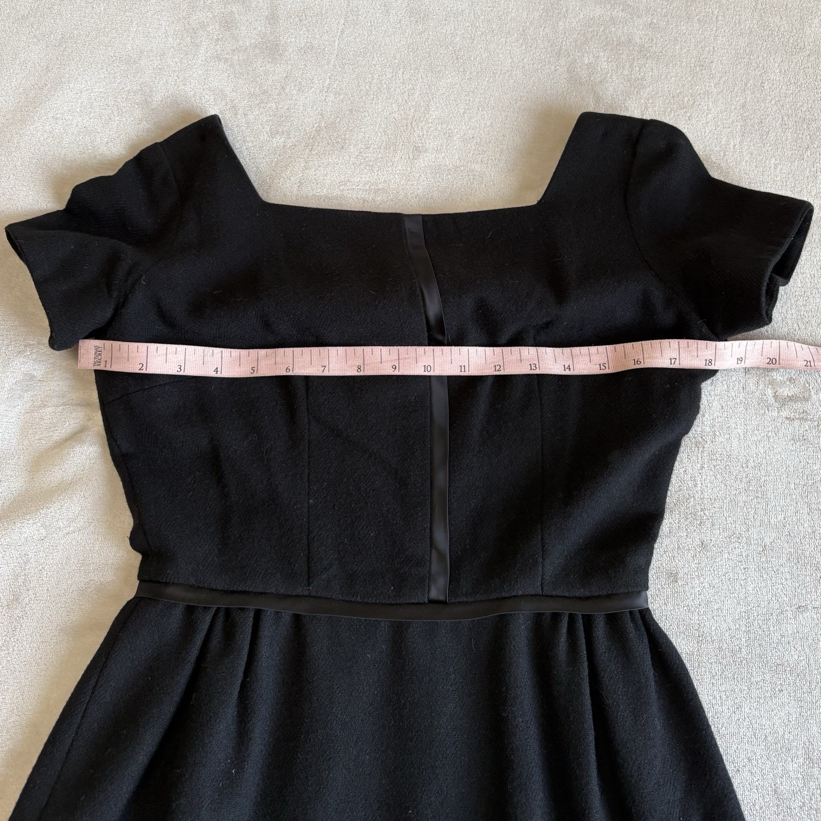 Vintage 60s Helen Whiting Black Mini Dress Size Small