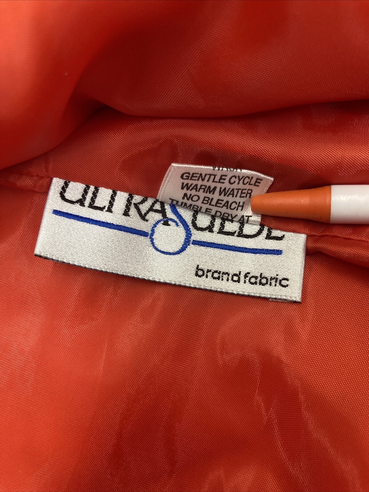 Vtg Samuel Robert by Peter Hatsi Androu Ultra Suede 14 Jacket Red Quilted Bomber