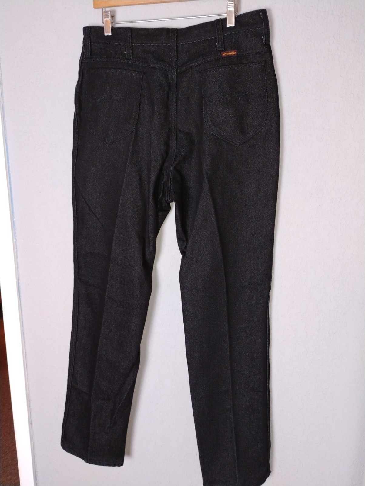 Vintage Jet Black Mens 80s wranglers jeans 100% cotton NWT