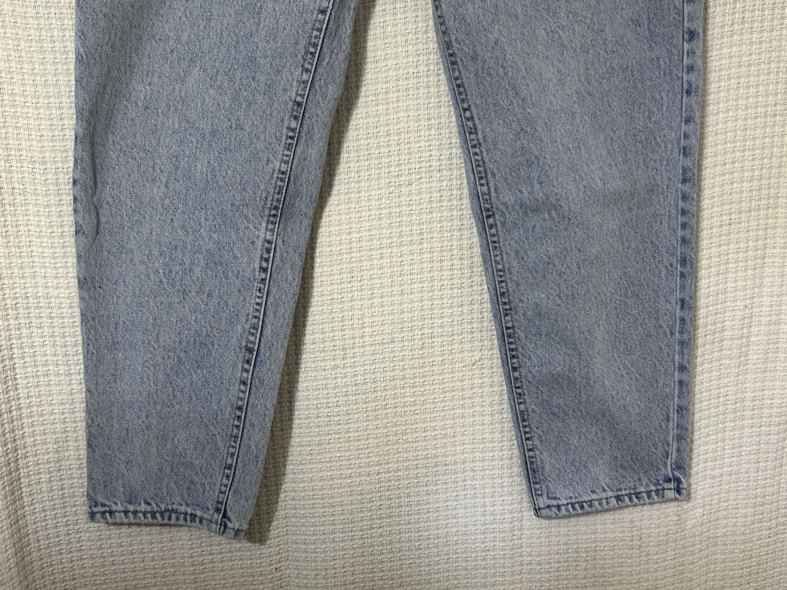 Vintage 80s 90s Stone Washed High Waisted Tapered Leg Lee Mom Jeans 16 18 Womens