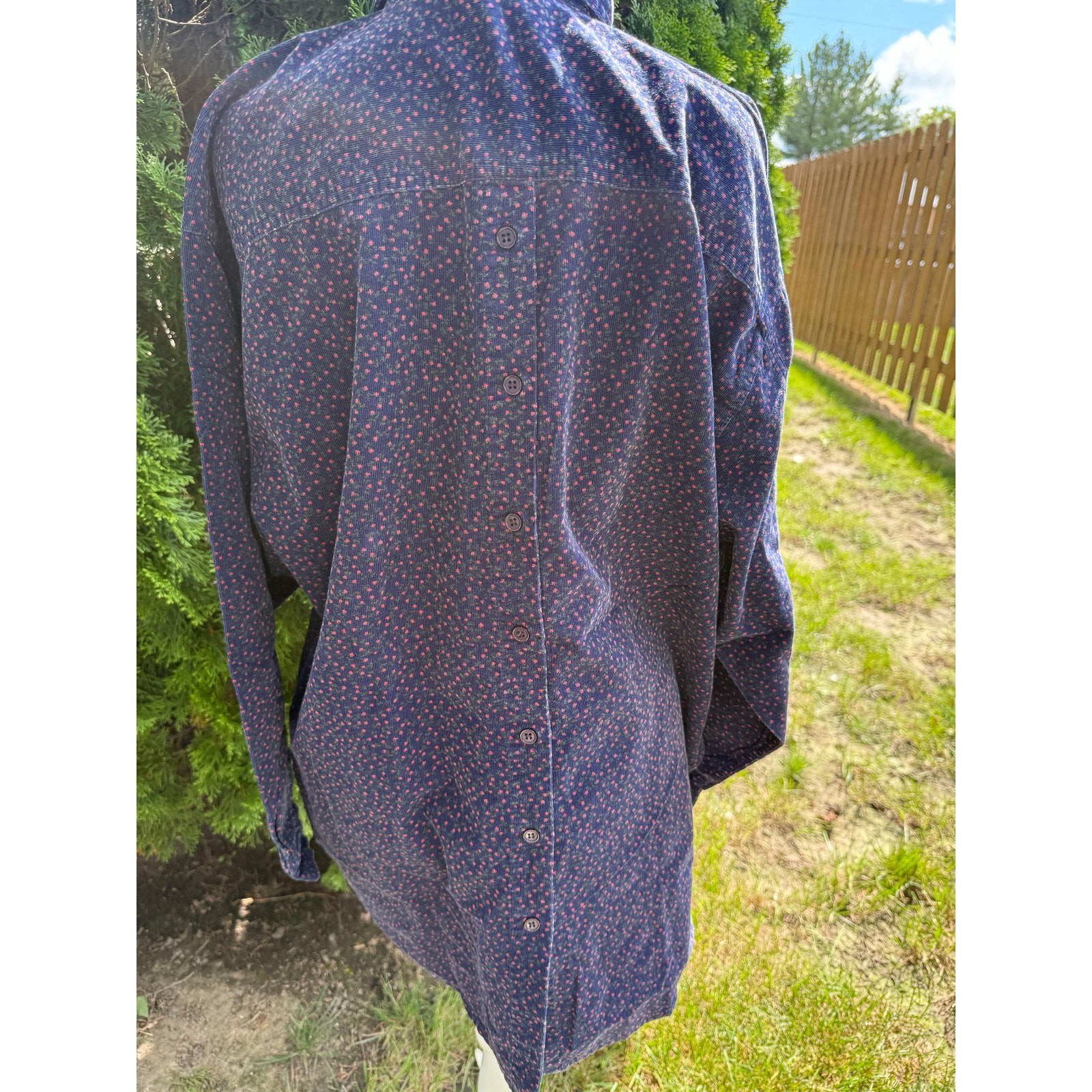 Sportables Corduroy Button Down Size Medium 90’s Cottagecore