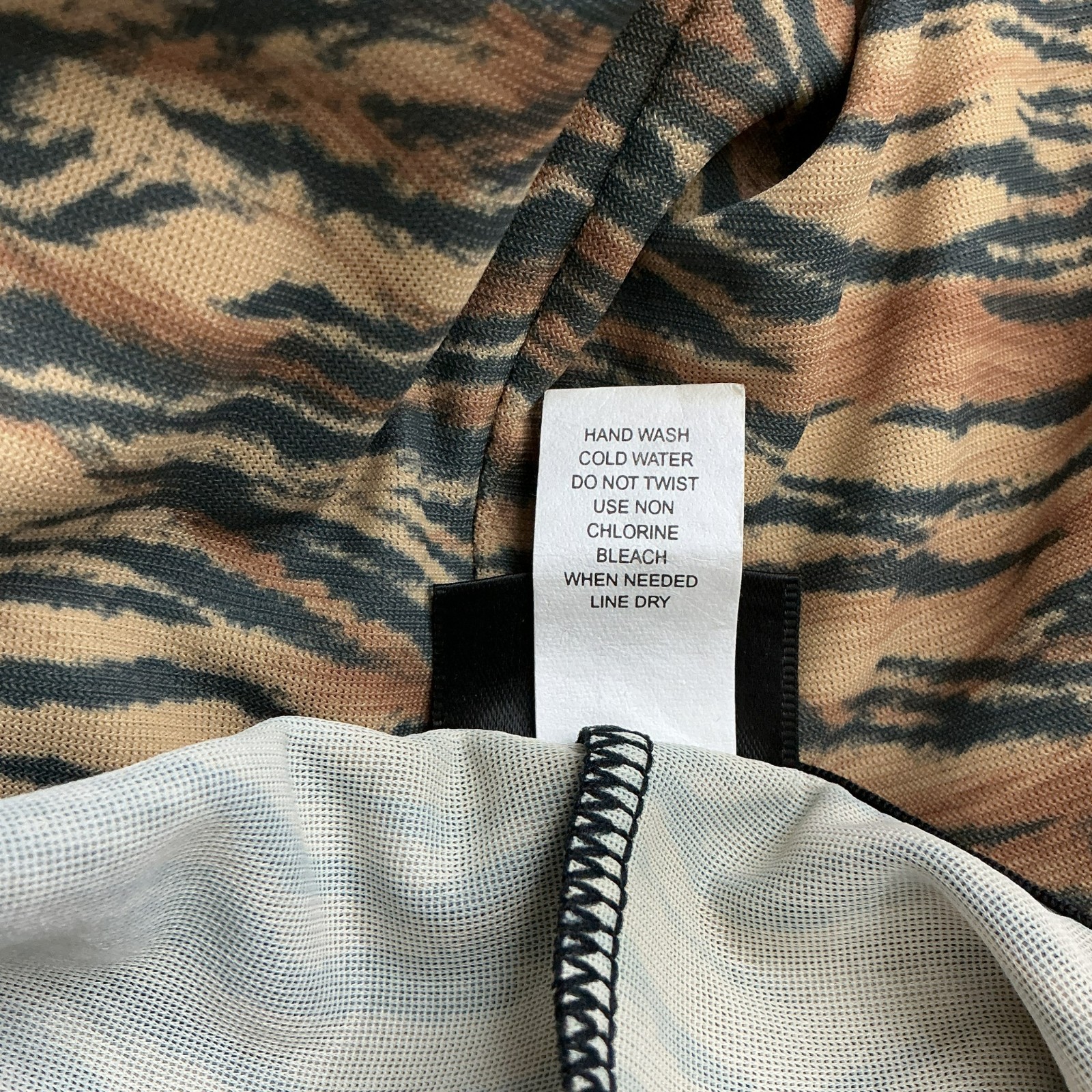 Vintage Frederick’s of Hollywood Tiger Print Slip Chemise Shaper Dress 5781P 40D
