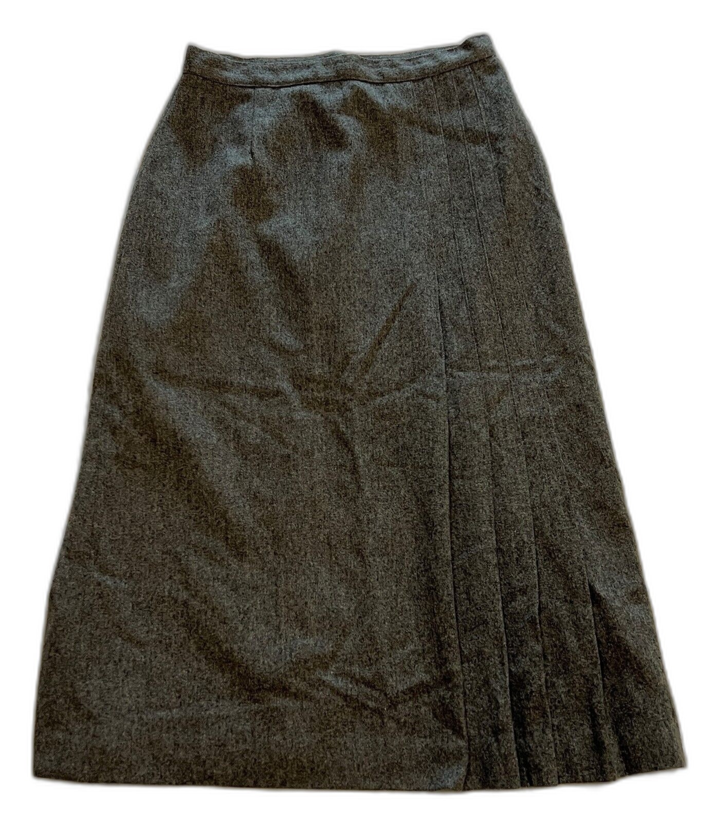Vintage Prestige of Boston Wool Pencil Skirt Charcoal Gray Size 6