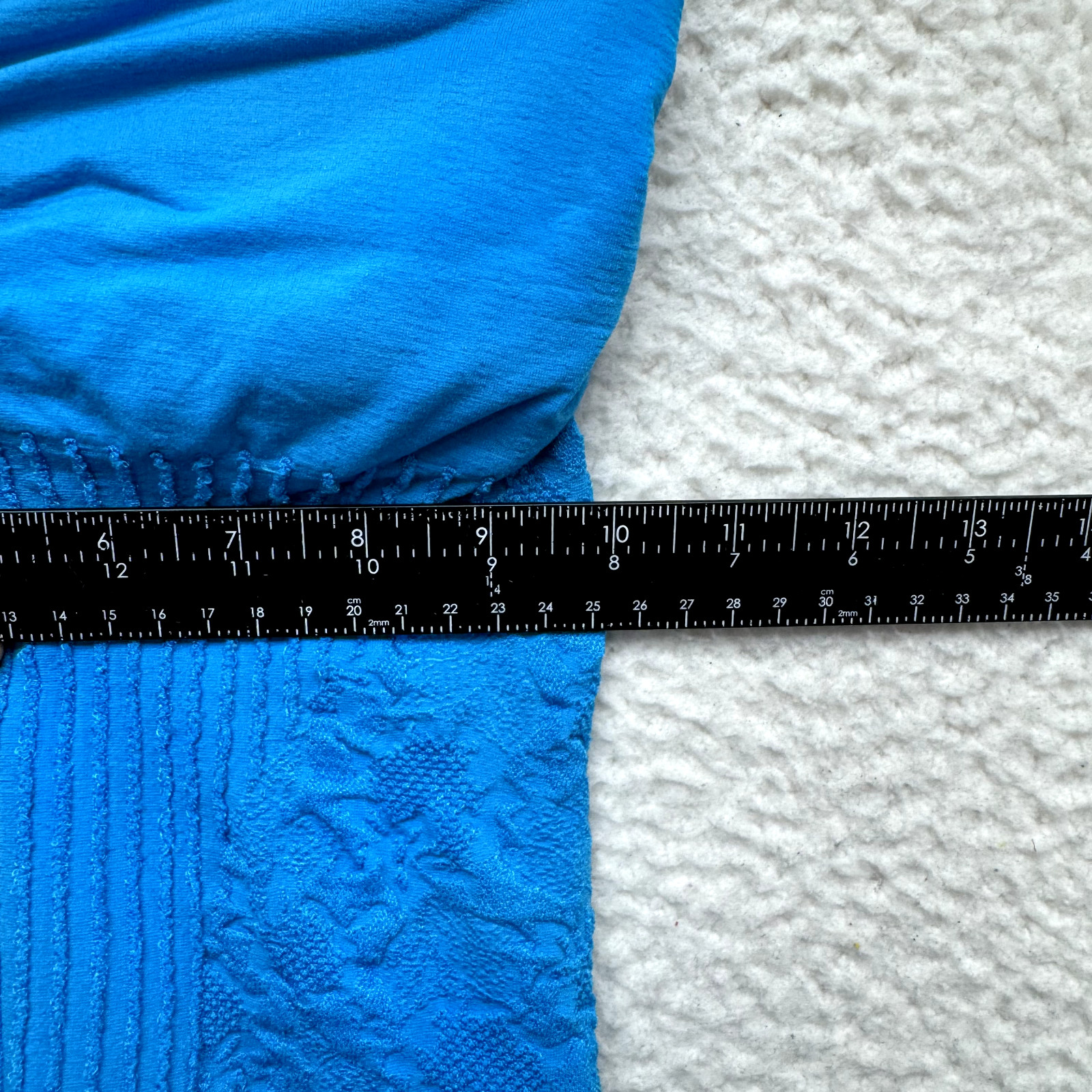 Y2K Vintage Strapless Tube Top Small Medium Blue Stretch Padded McBling Rave