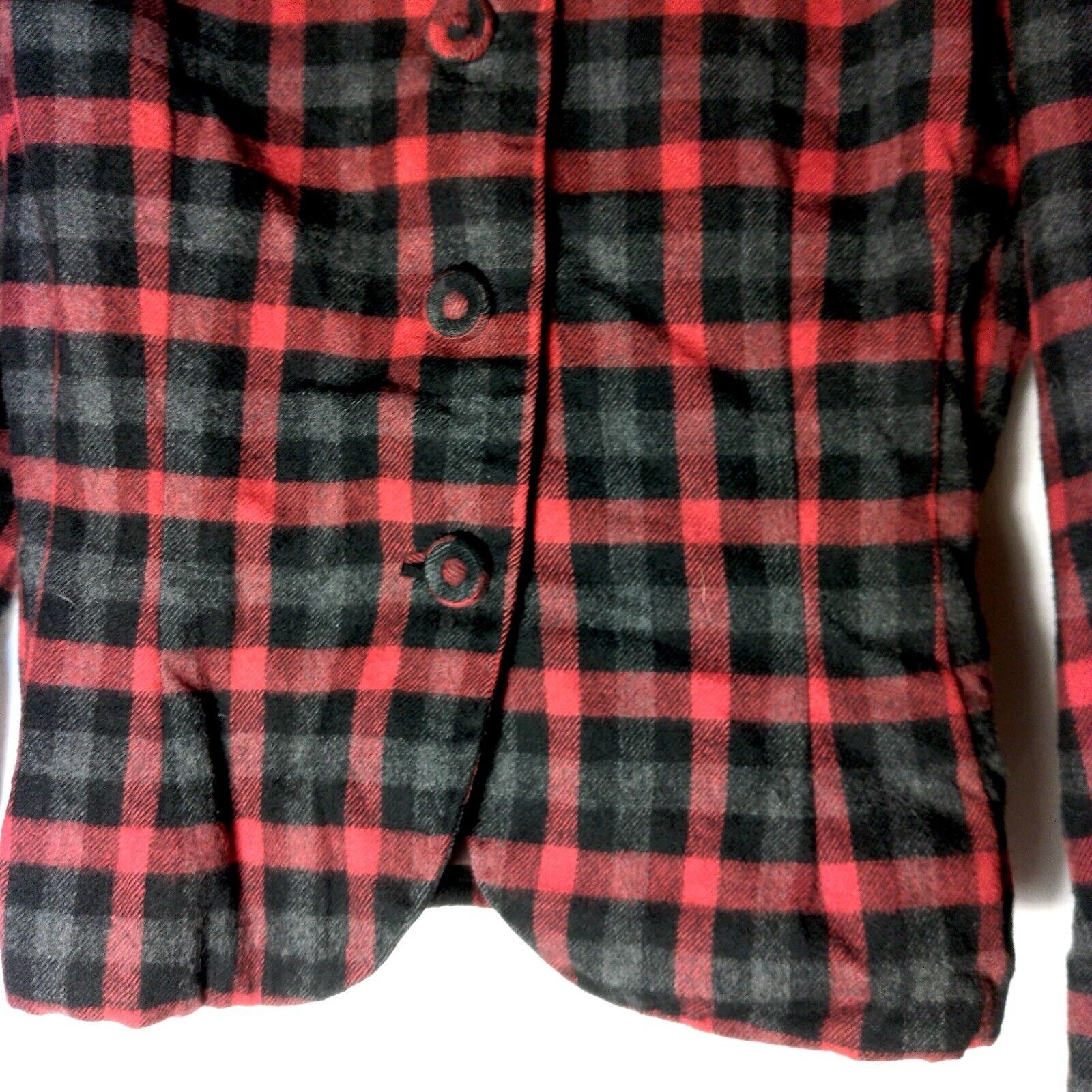 Vintage 1950s Skirt Suit Moordale XS Blazer Skirt Red Gray Virgin Wool