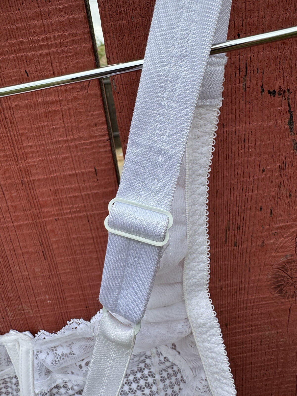 Vintage White Lace Teddy Lingerie By Goddess Size 38B Bodysuit 70s 80s Underwire