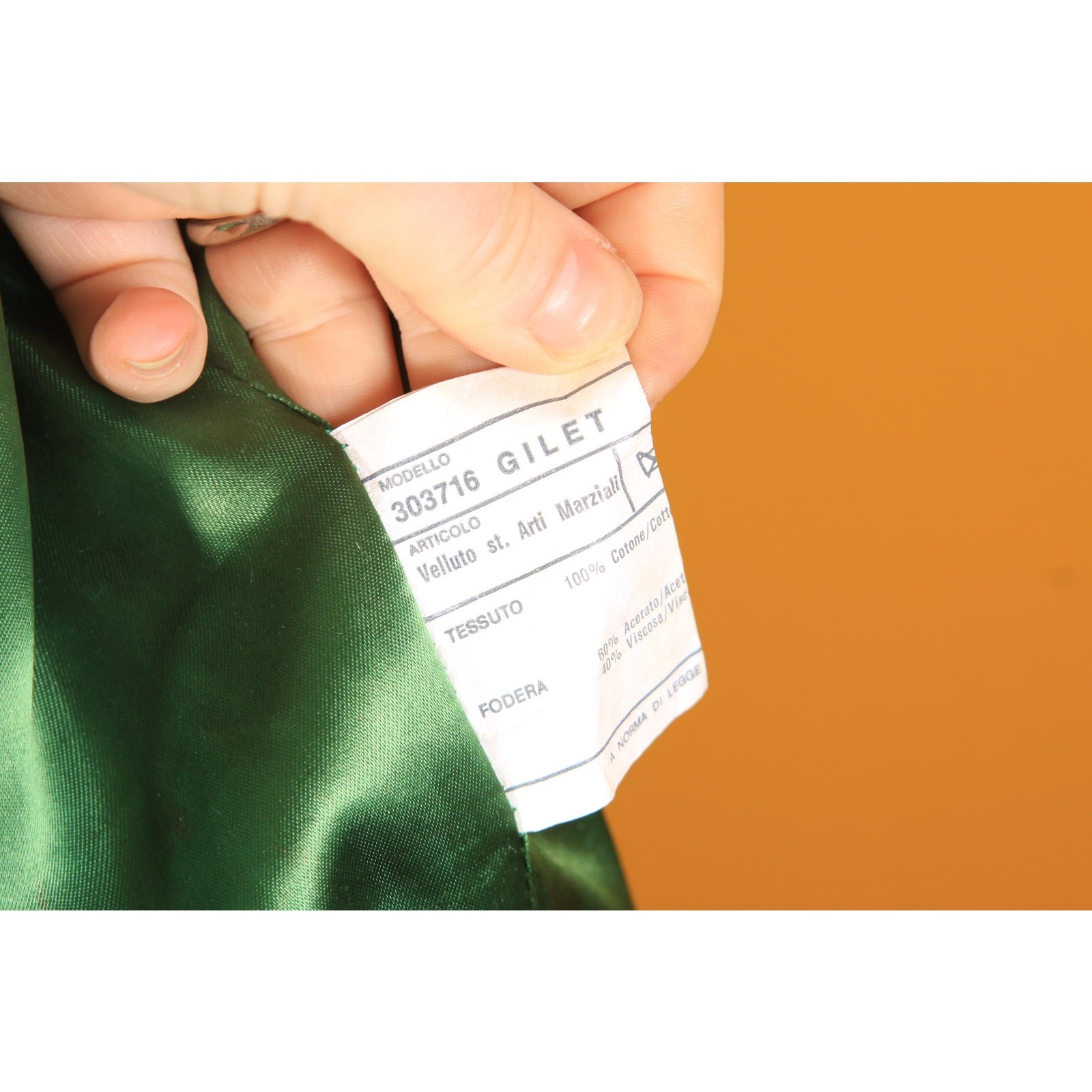 1990s Green Multi-Colored Novelty Japanese Samurai Zip Up Vest by Versace Sport