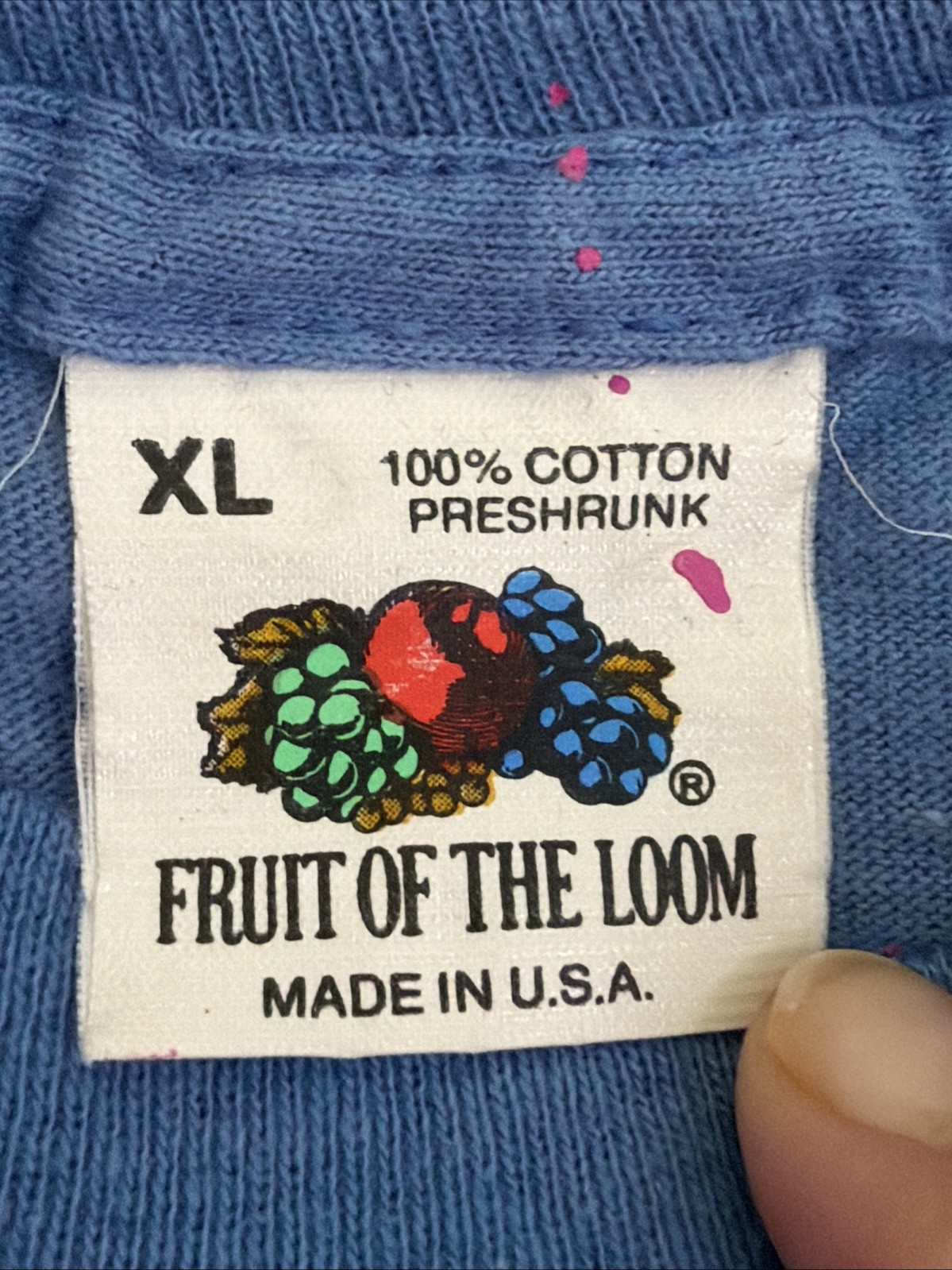 Vtg 1988 Victoria James Signed Wearable Art Fruit Of The Loom Single Stitch – XL