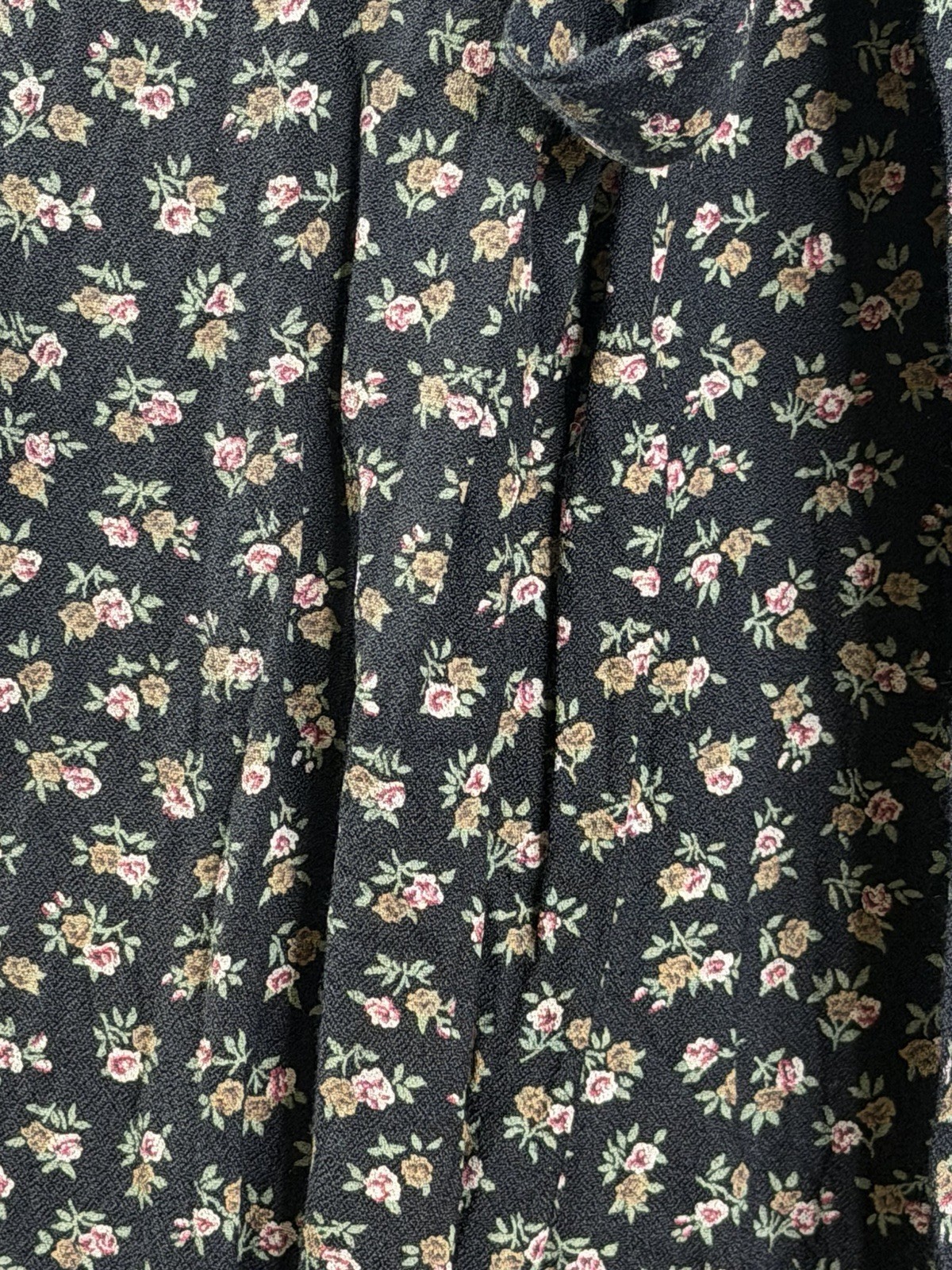VTG Floral Culotte Jumpsuit S/M-see Measurements Lace Bib Whimsigoth Prairie GUC