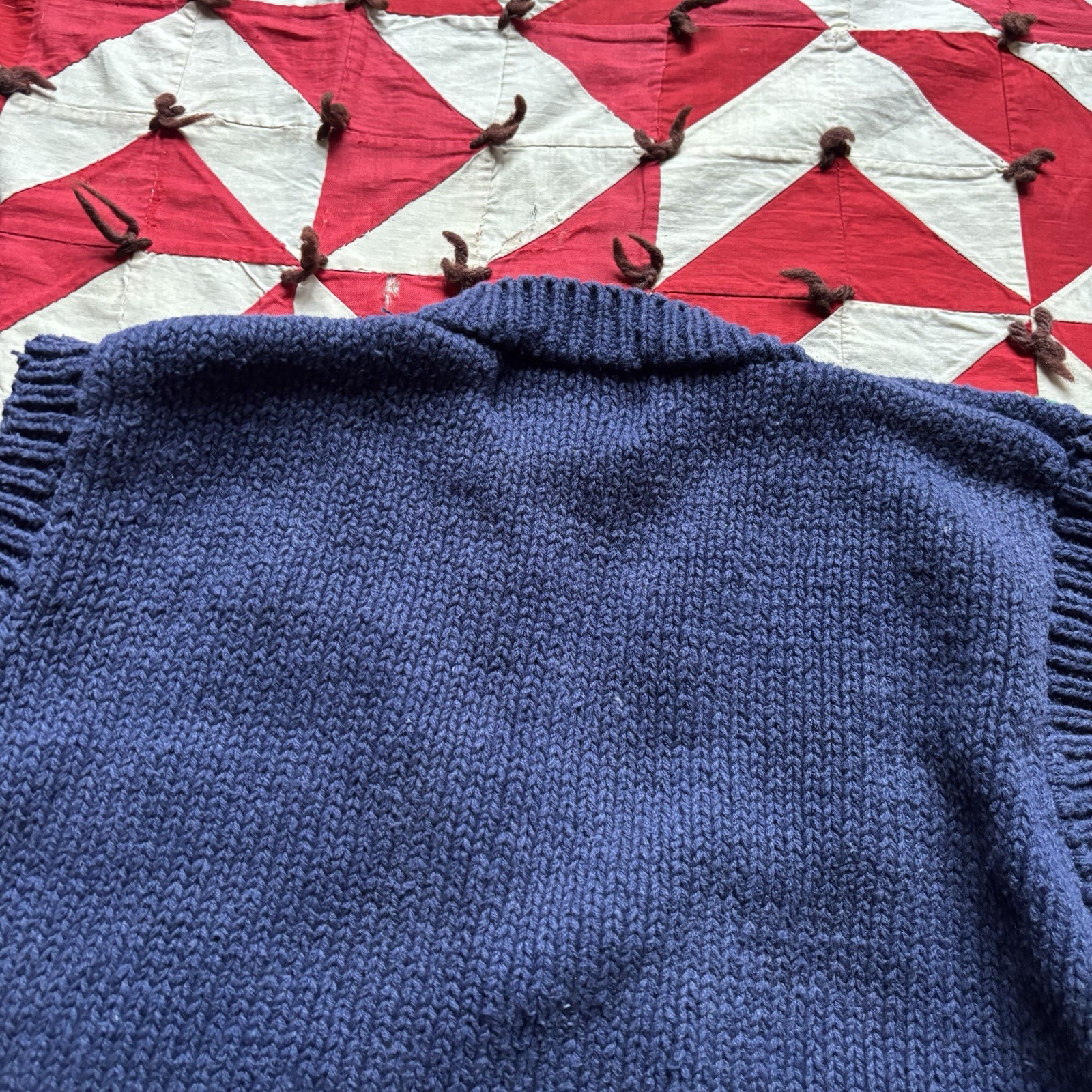Vintage Women’s Knit Animal Sweater Vest As Is 90s Medium Granny