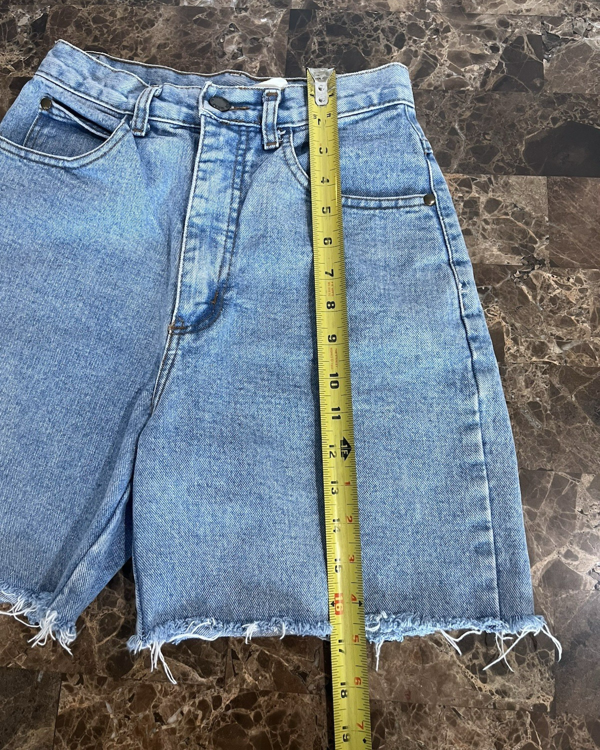 Vintage Made in the Shade Blue Denim Shorts Size 5 USA