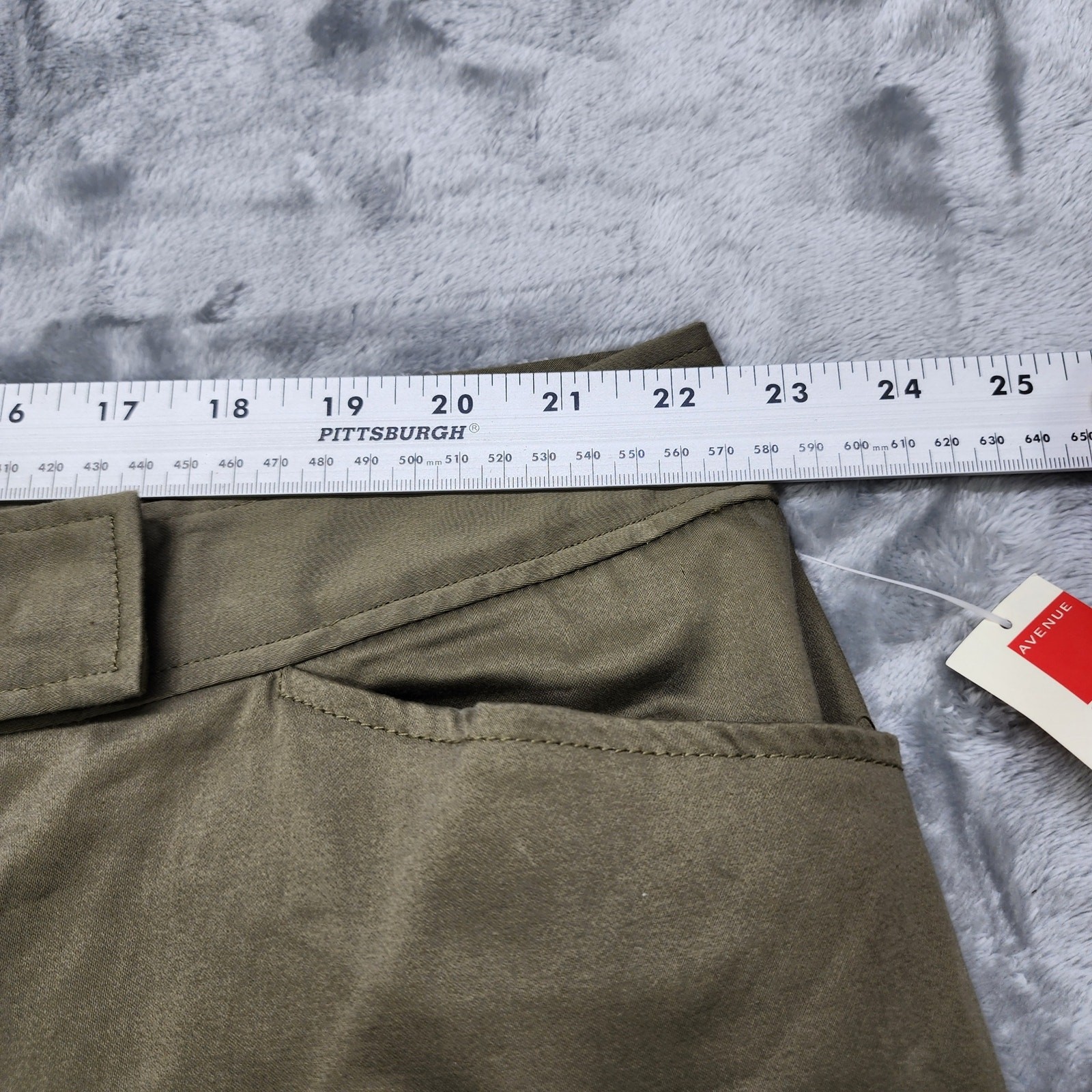 NEW Vintage Avenue Pants Womens 28 Brown City Stretch High Rise Wide Leg Office