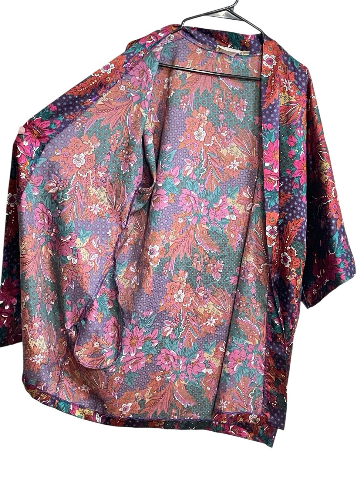 Vintage 80s 90s Floral Caftan & Jacket Set Golden Girls Blanche Resort Glam L