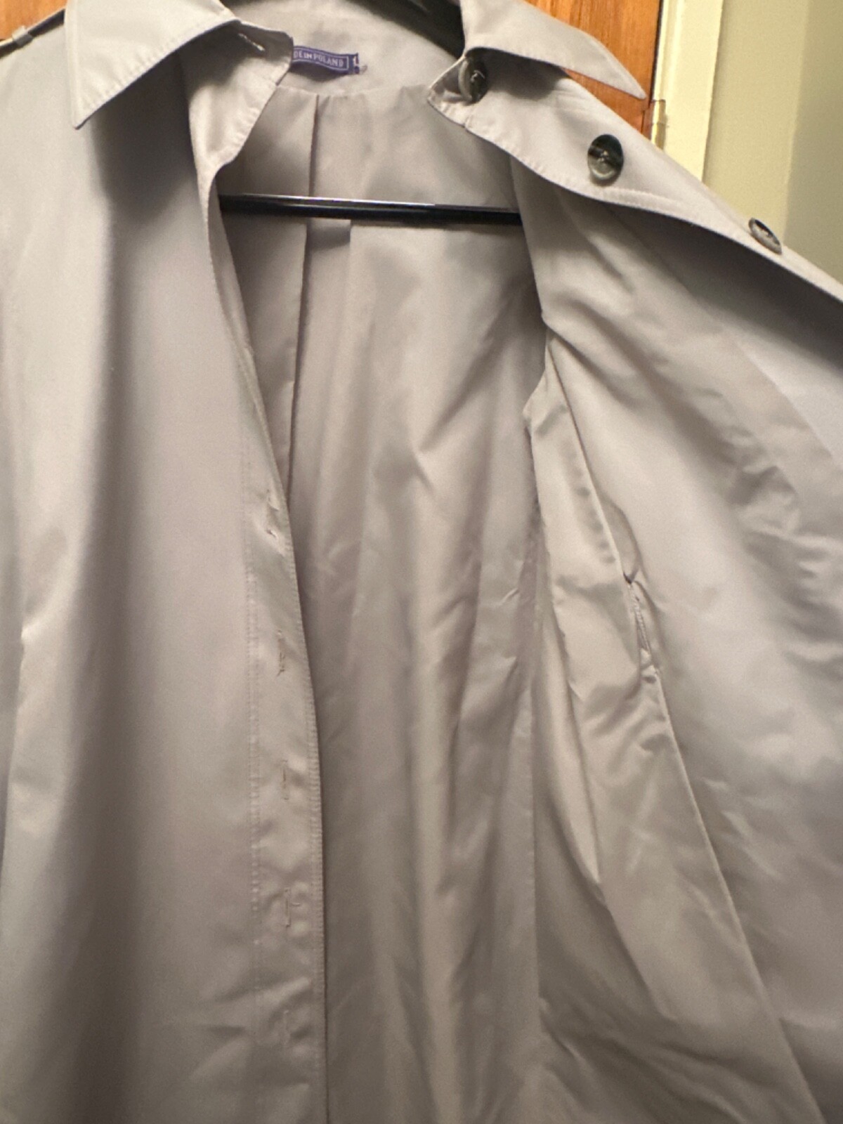 Vintage Ladies pale gray Domino New York cape