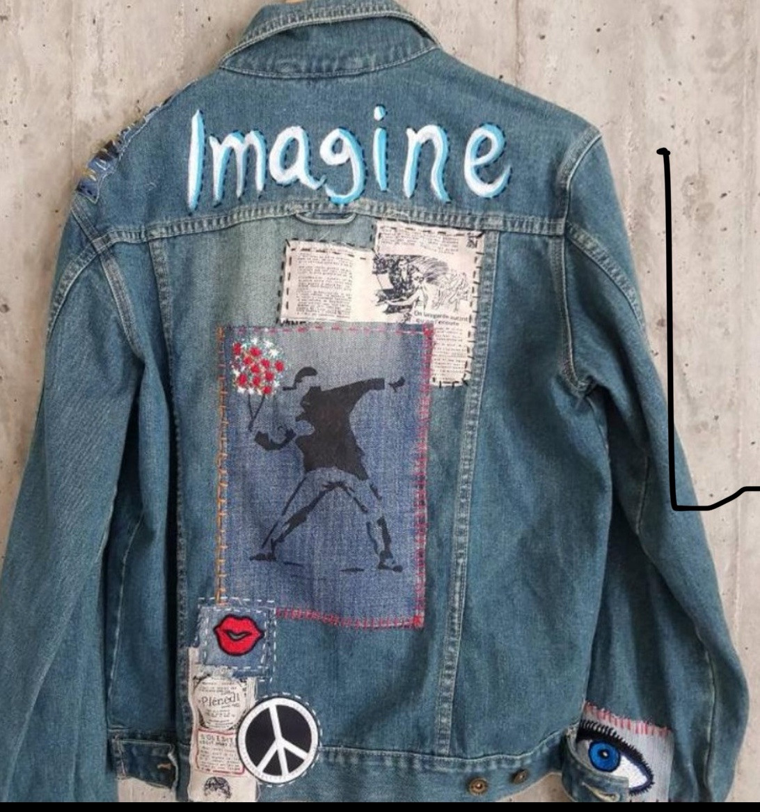 One Of A Kind – Hand Painted HANDMADE Vintage Denim 90’s Levis Lee Diesel