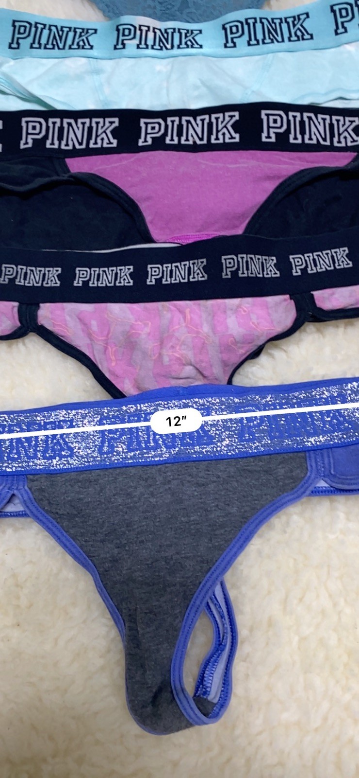 Vintage lote 5 PINk/ Victoria’S Secrets Thong/string PANTIES#914