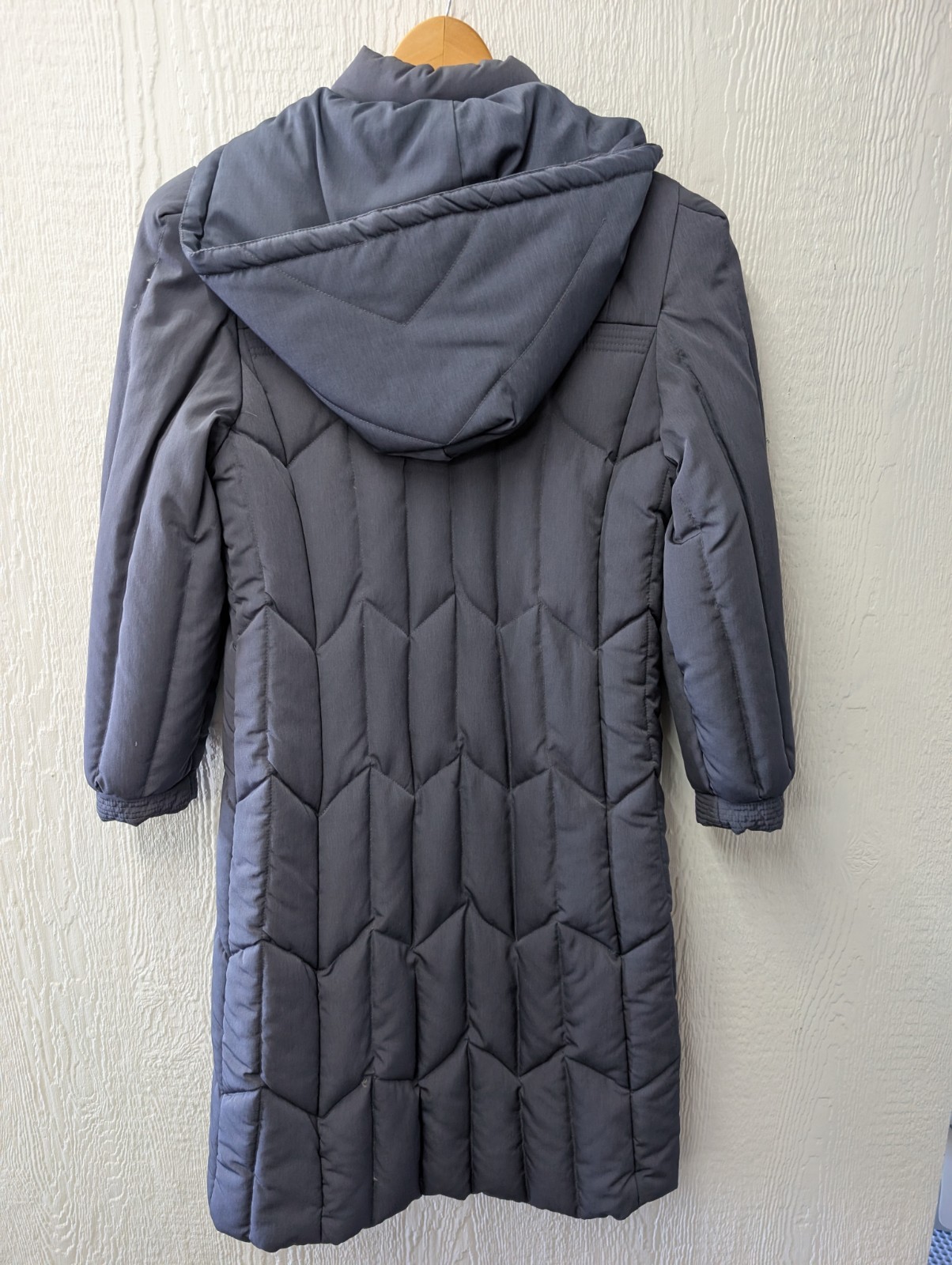 Vintage Fleet Street Down Feather Quilted Coat Long Coat Retro Cozy Size 10