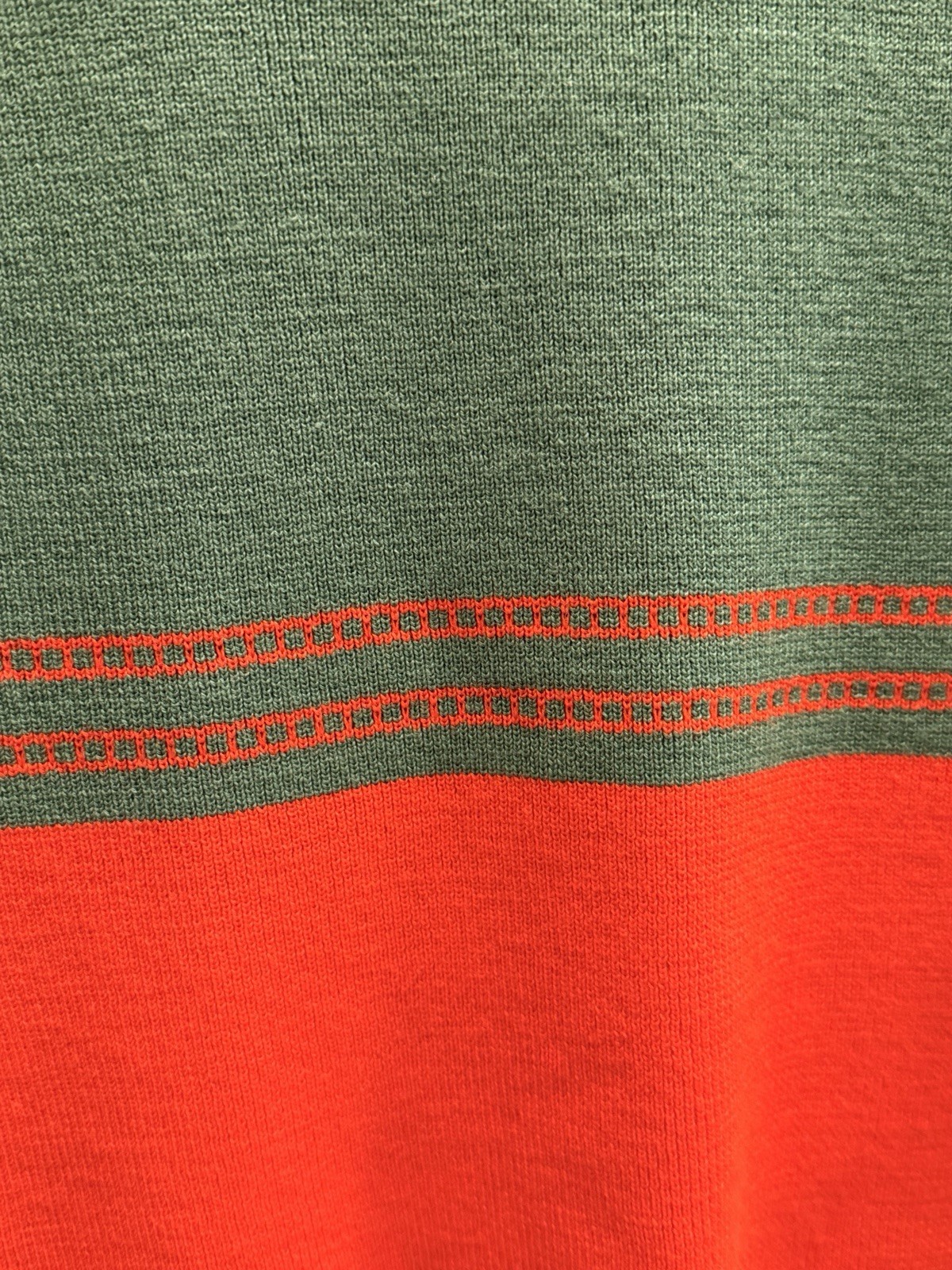 Vintage Gino Paoli Ski Sweater Red Green Excellent Condition Size S